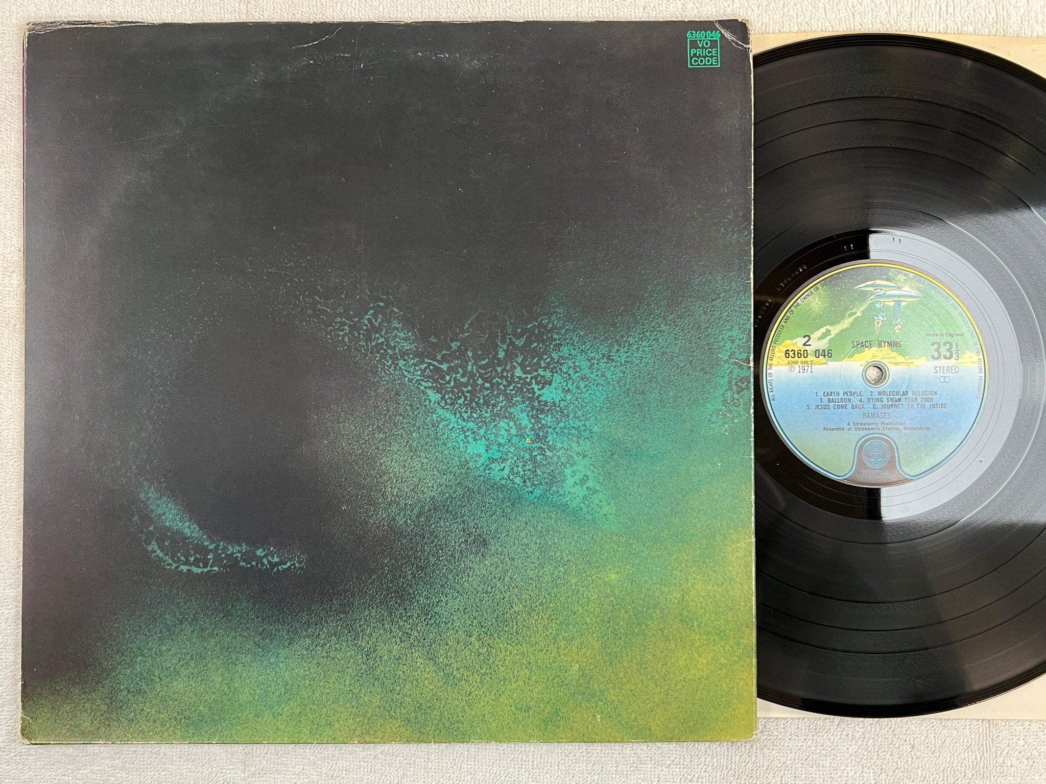 Omslagsbild för skivan RAMASES space hymns LP  UK VERTIGO spaceship 6360 046 