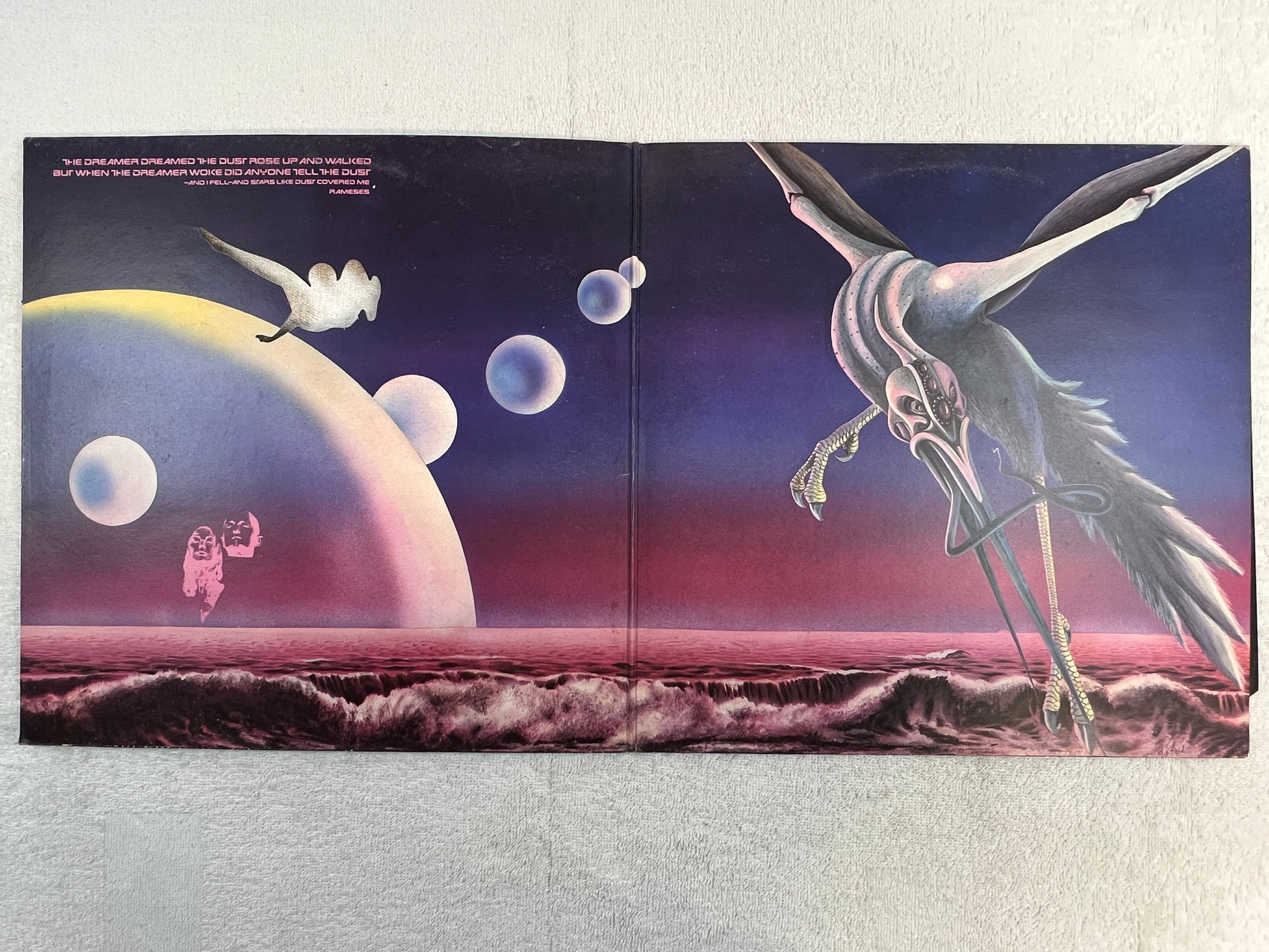 Omslagsbild för skivan RAMASES glass top coffin LP UK VERTIGO spaceship 6360 115 