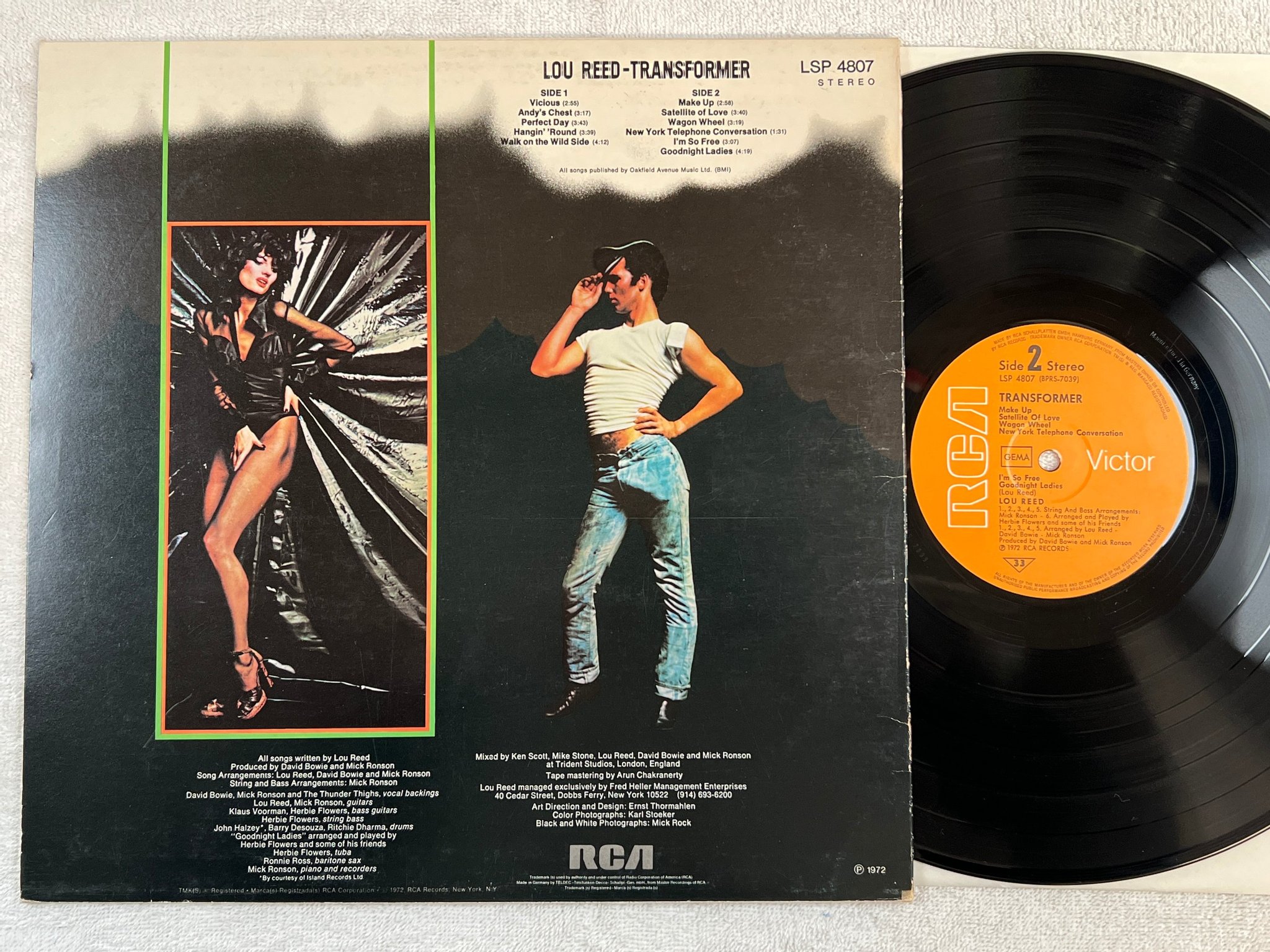 Omslagsbild för skivan LOU REED transformer LP -72 Ger RCA LSP 4807