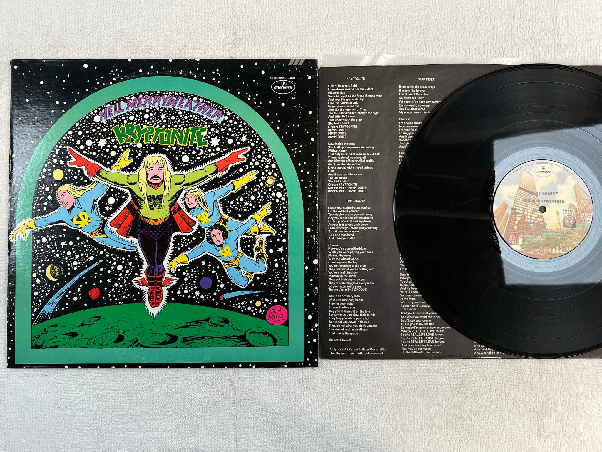 Omslagsbild för skivan NEIL MERRYWEATHER kryptonite LP -75 MERCURY SRM-1-1024