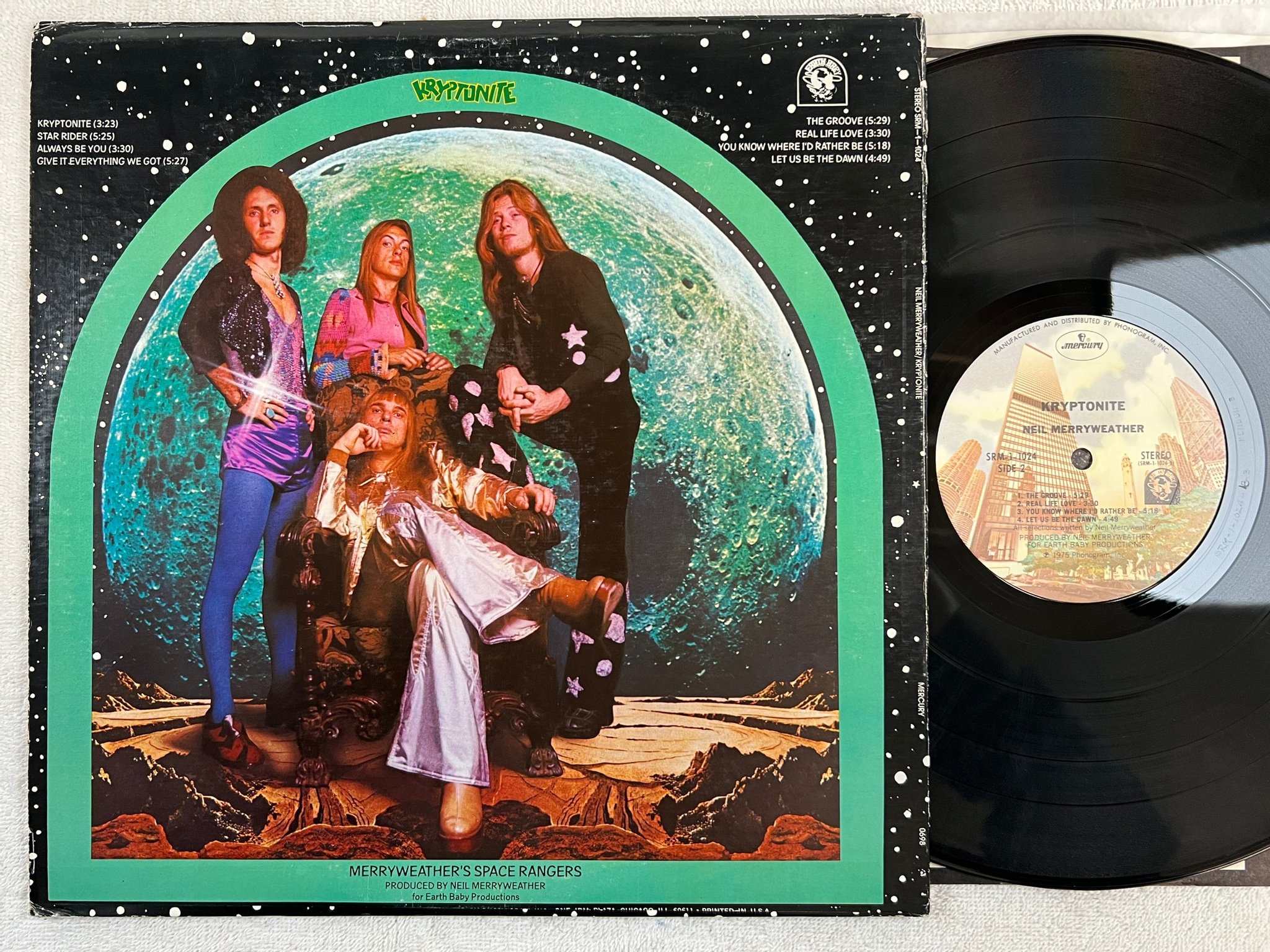 Omslagsbild för skivan NEIL MERRYWEATHER kryptonite LP -75 MERCURY SRM-1-1024