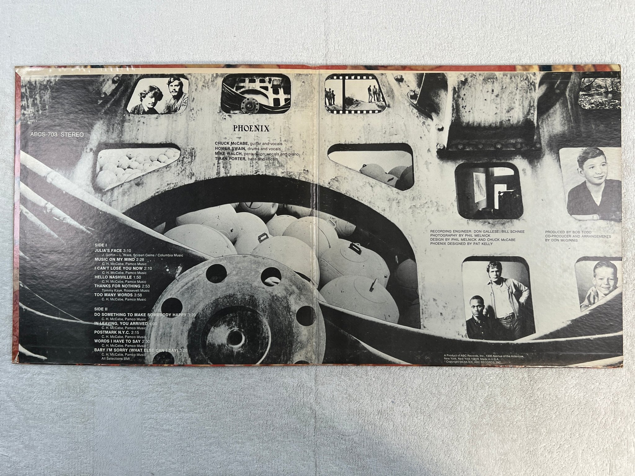 Omslagsbild för skivan PHOENIX s/t LP -69 US ABCS 703 blues rock