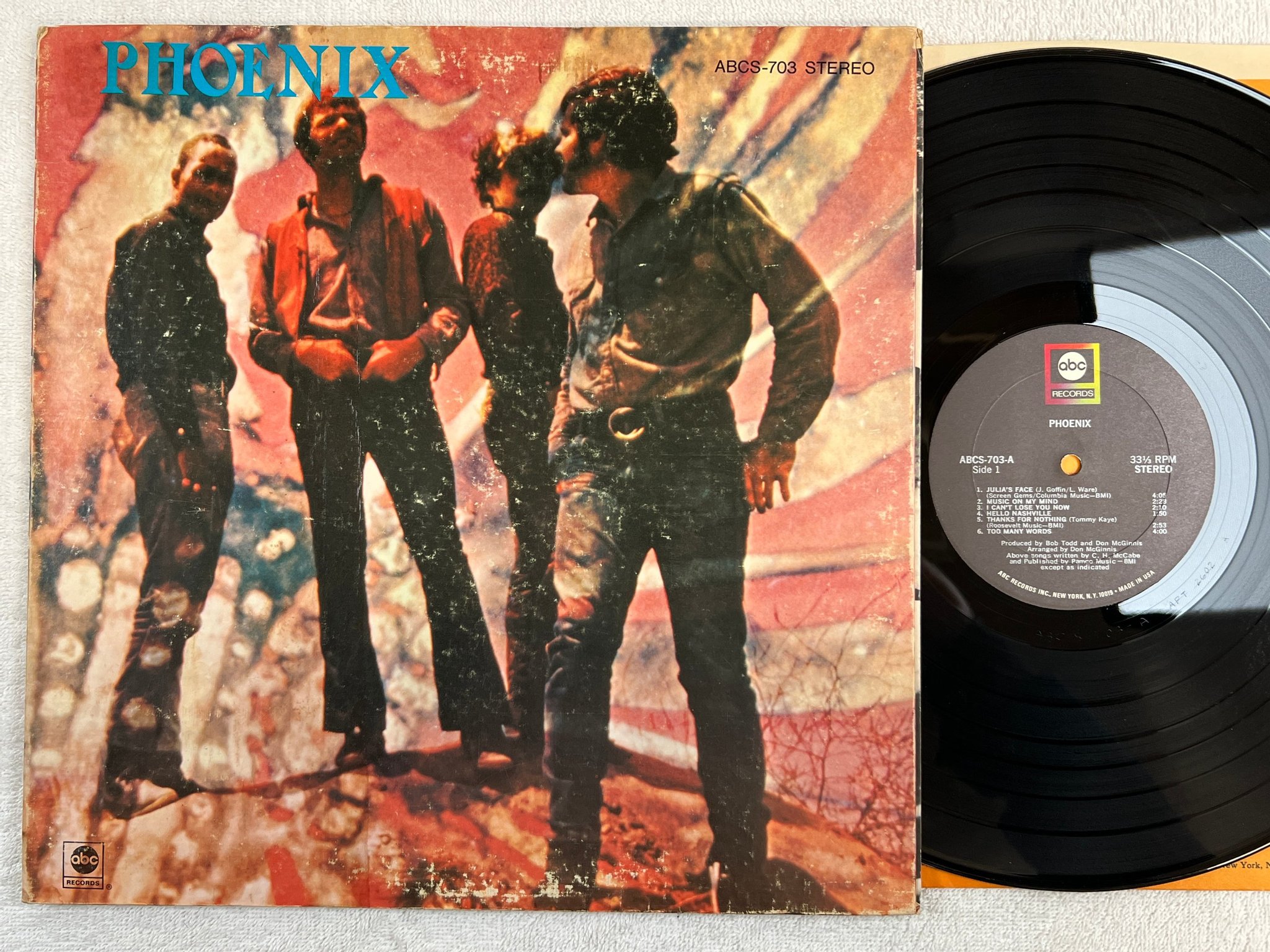 Omslagsbild för skivan PHOENIX s/t LP -69 US ABCS 703 blues rock