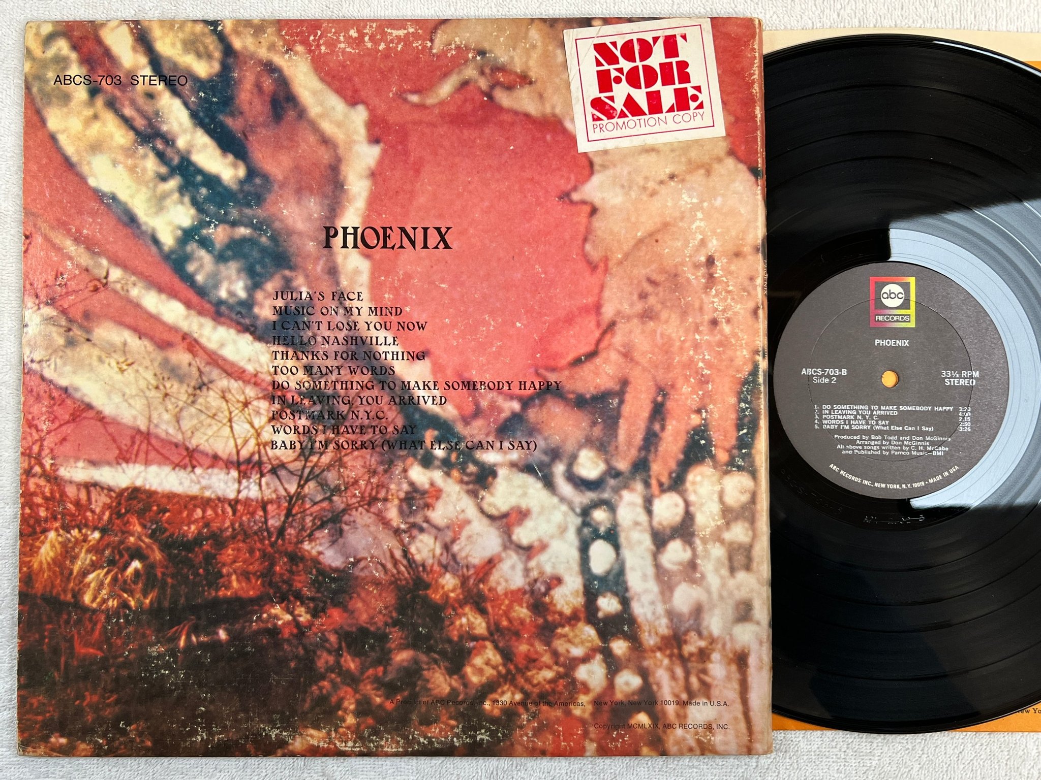 Omslagsbild för skivan PHOENIX s/t LP -69 US ABCS 703 blues rock