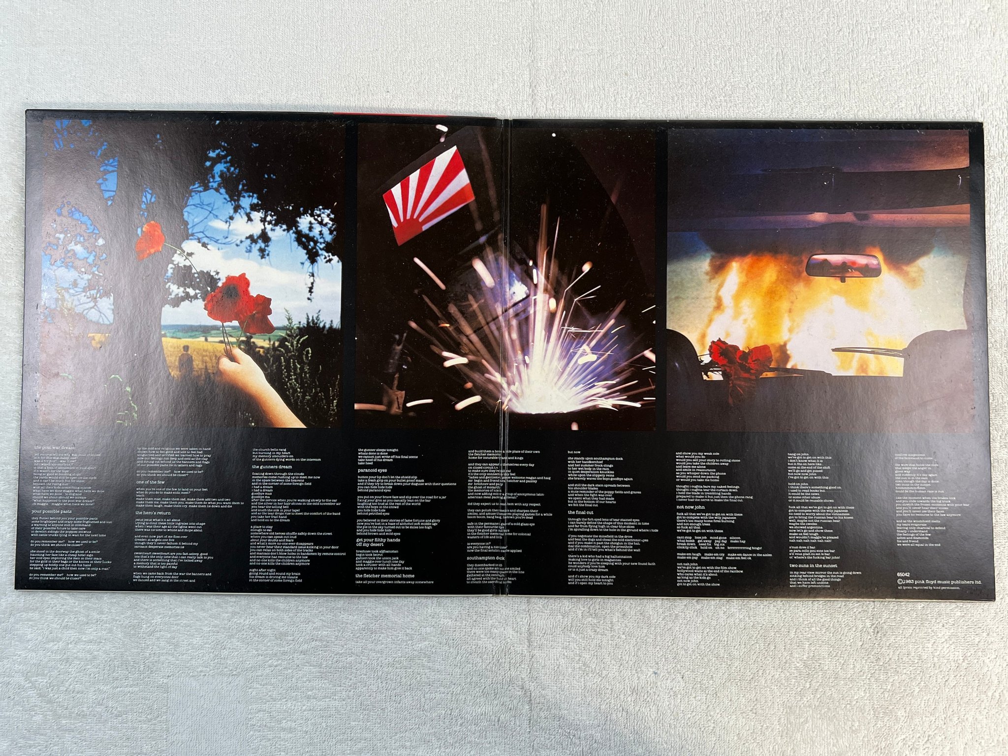 Omslagsbild för skivan PINK FLOYD the final cut LP -83 ECC HARVEST 1C 064-65042