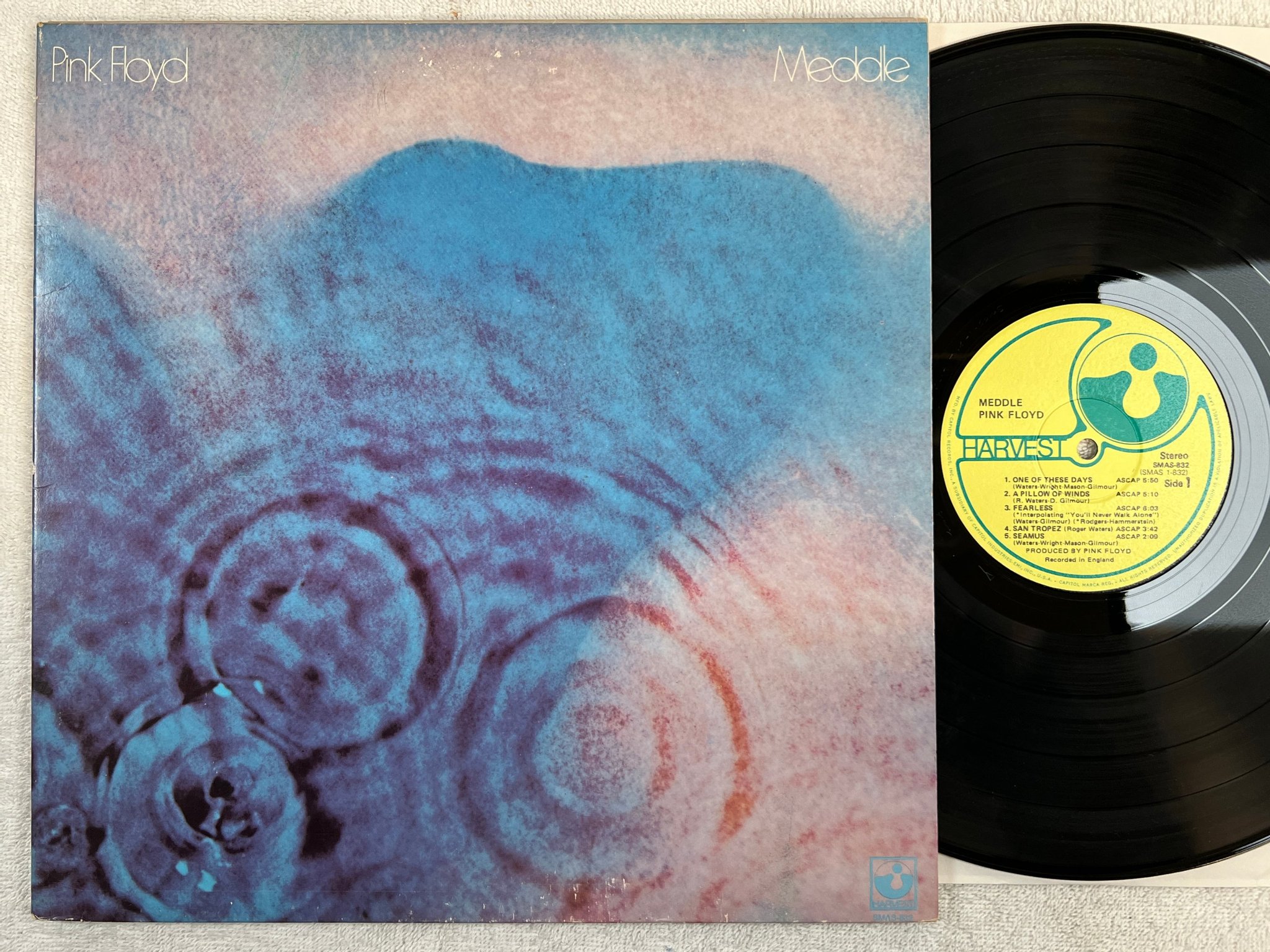 Omslagsbild för skivan PINK FLOYD meddle LP US HARVEST SMAS 832