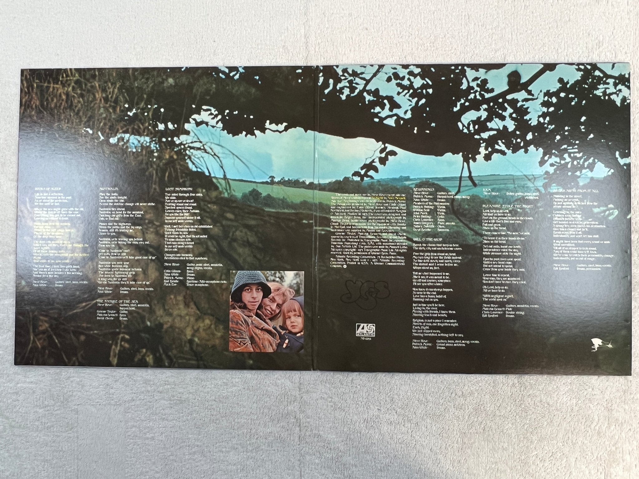 Omslagsbild för skivan STEVE HOWE beginnings LP -75 US ATLANTIC SD 18154