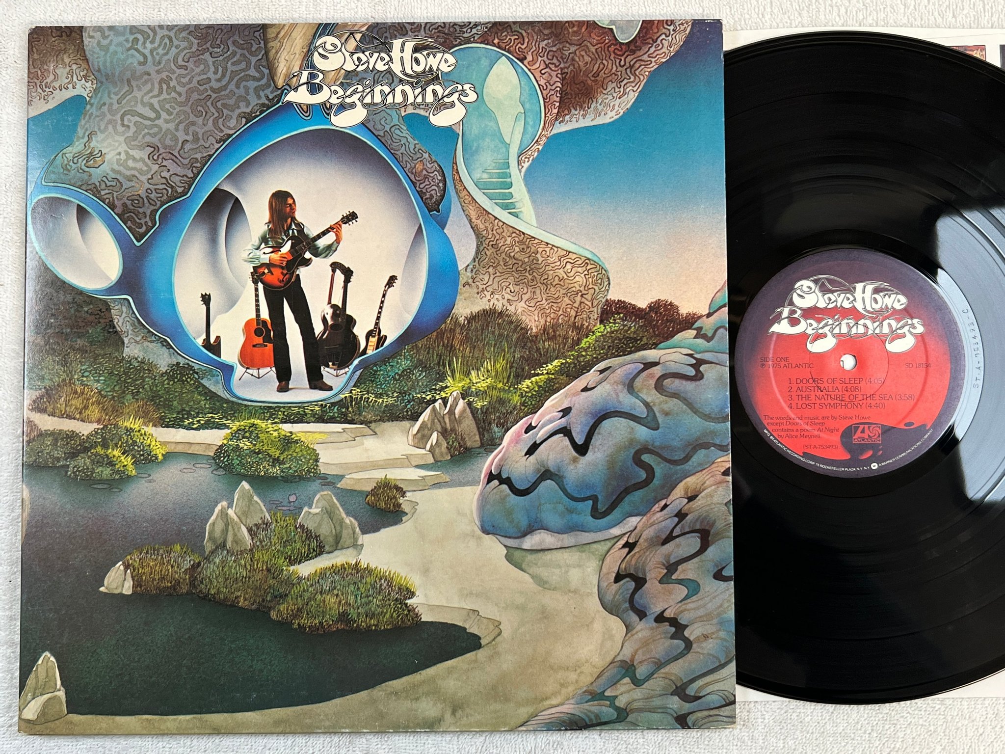 Omslagsbild för skivan STEVE HOWE beginnings LP -75 US ATLANTIC SD 18154