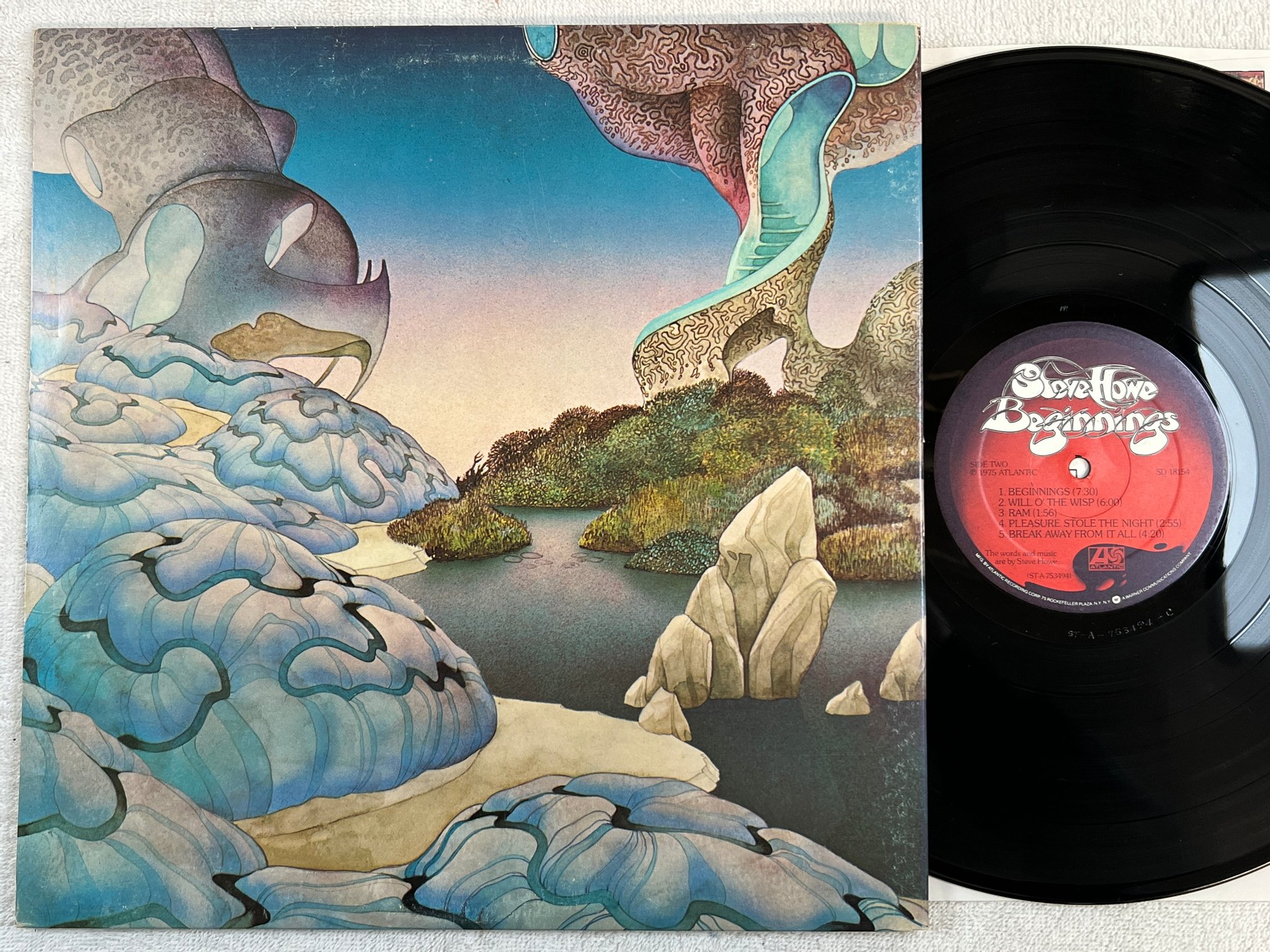 Omslagsbild för skivan STEVE HOWE beginnings LP -75 US ATLANTIC SD 18154