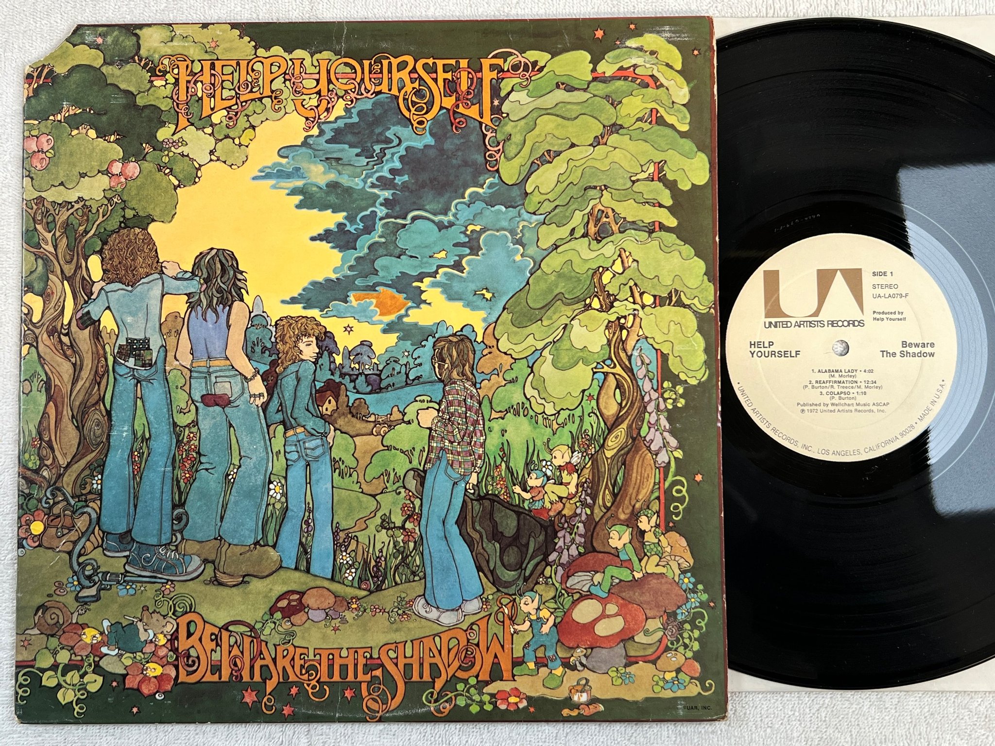 Omslagsbild för skivan HELP YOURSELF Beware The Shadow LP -73 US UNITED UA-LA079-F psych