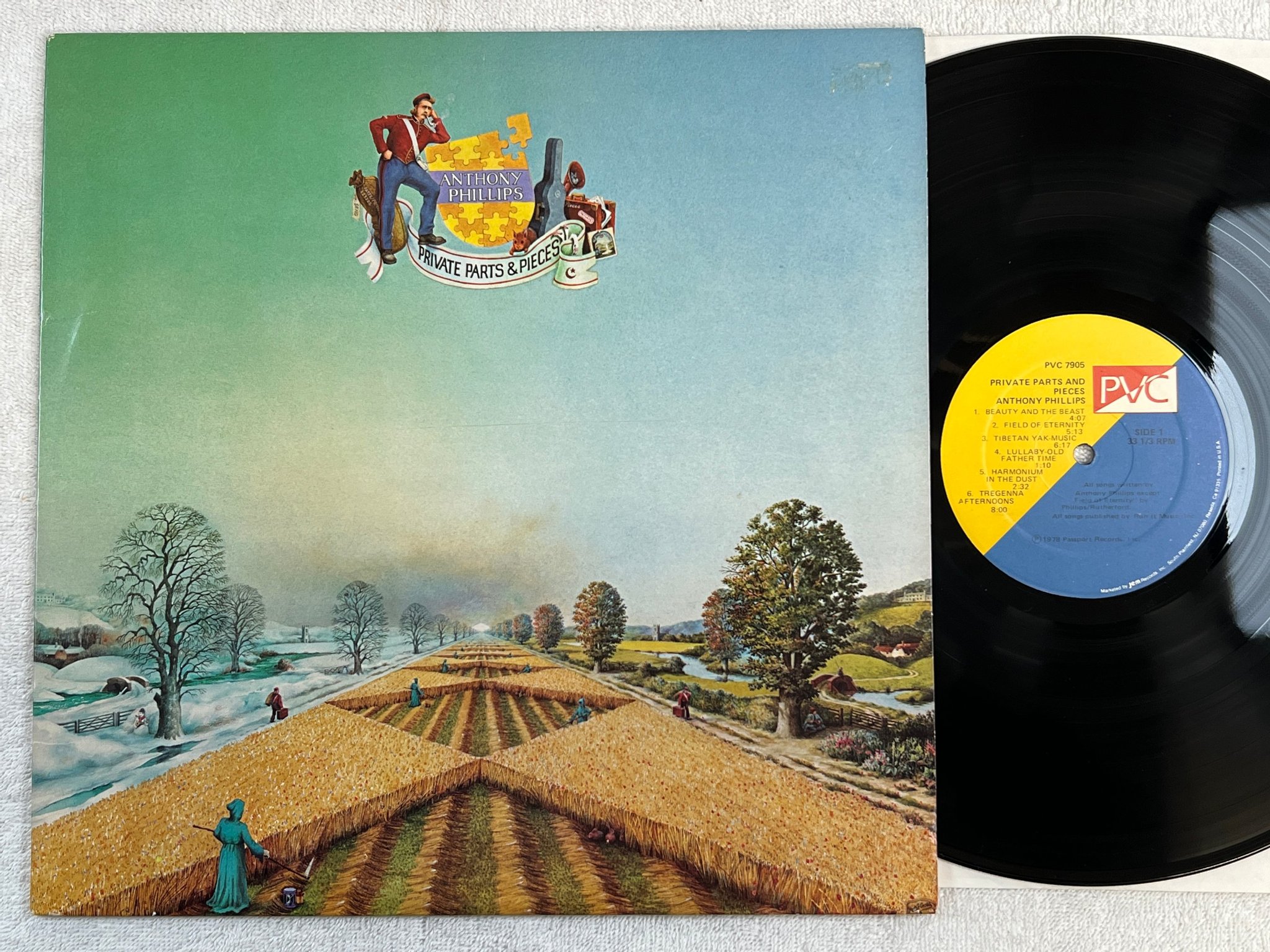 Omslagsbild för skivan ANTHONY PHILLIPS private parts & peices LP -78 US PVC 7905