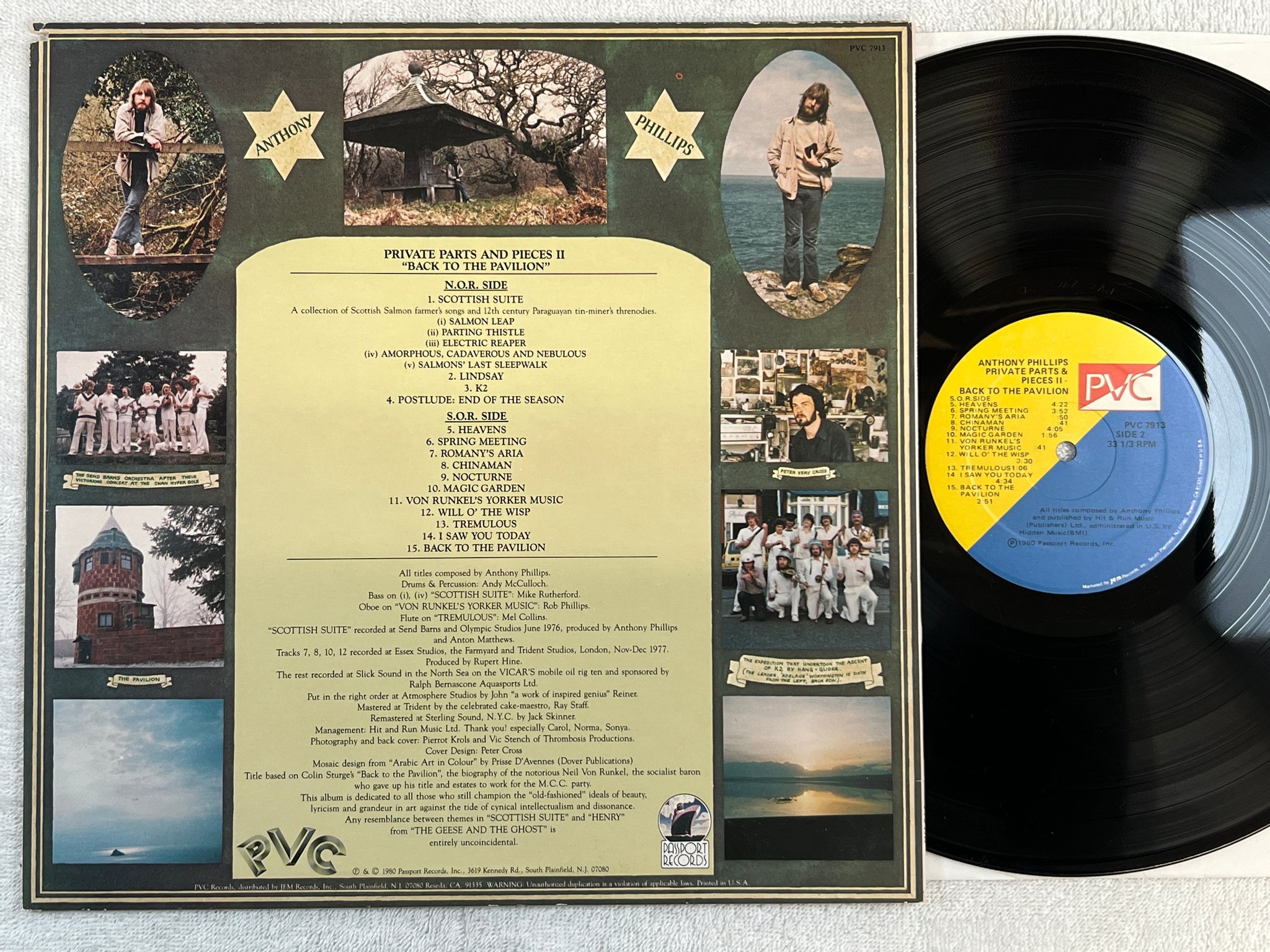 Omslagsbild för skivan ANTHONY PHILLIPS private parts & peices PART II -80 US PVC 7913