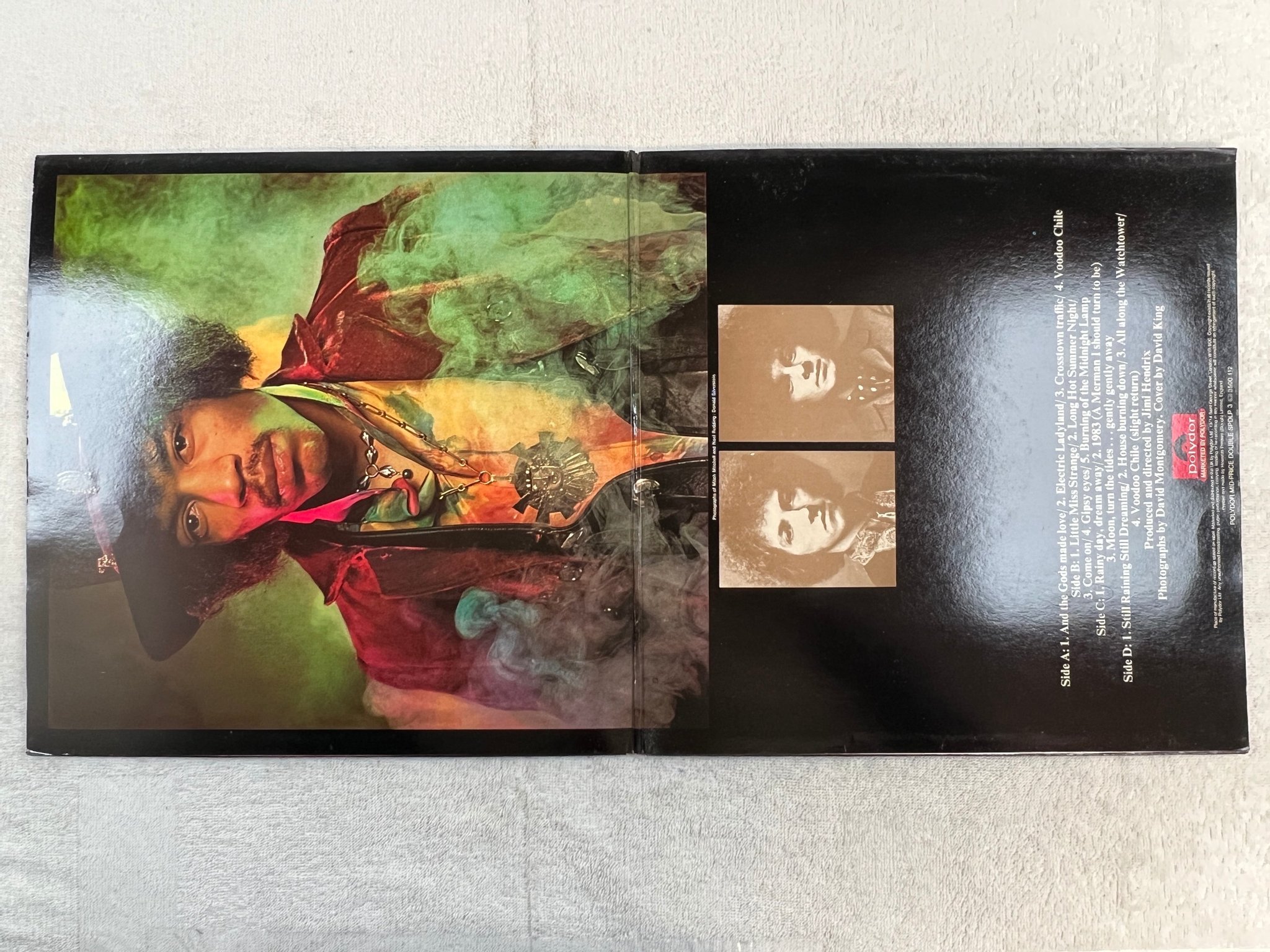 Omslagsbild för skivan JIMI HENDRIX EXPERIENCE electric ladyland 2xLP re UK POLYDOR SPDLP 3