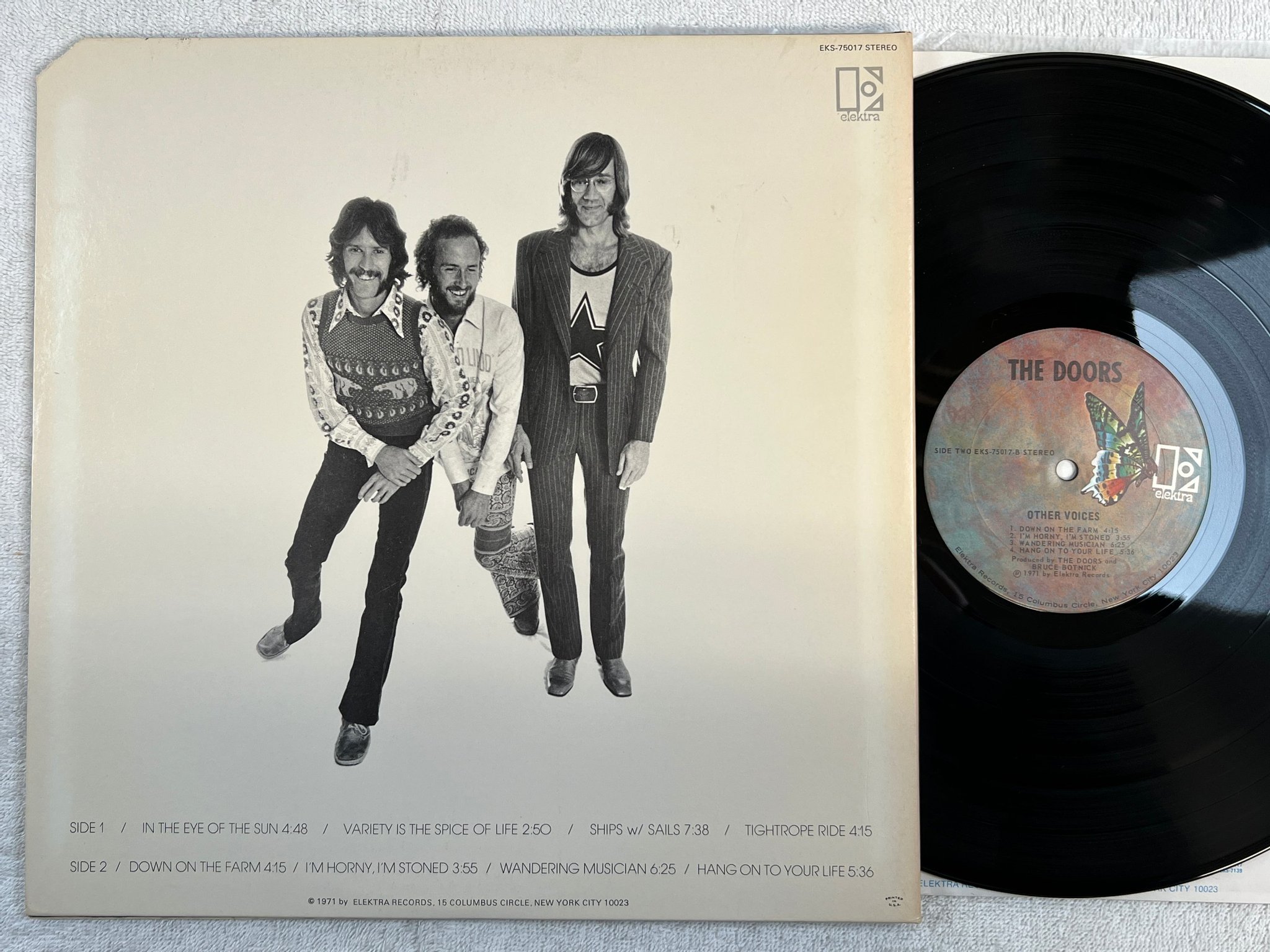 Omslagsbild för skivan THE DOORS other voices LP US ELEKTRA EKS 75017