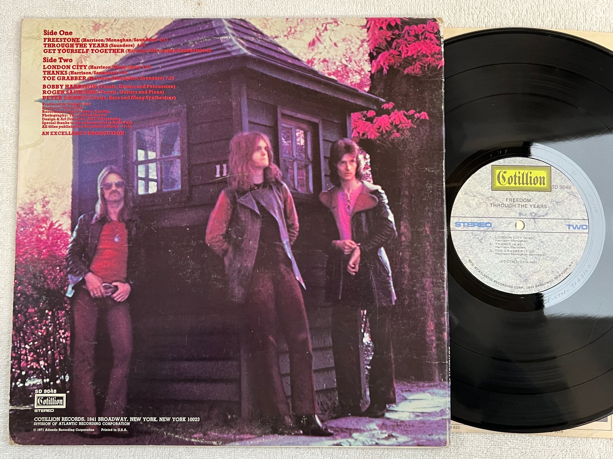 Omslagsbild för skivan FREEDOM through the years LP -71 US COTILLION SD 9048 prog rock