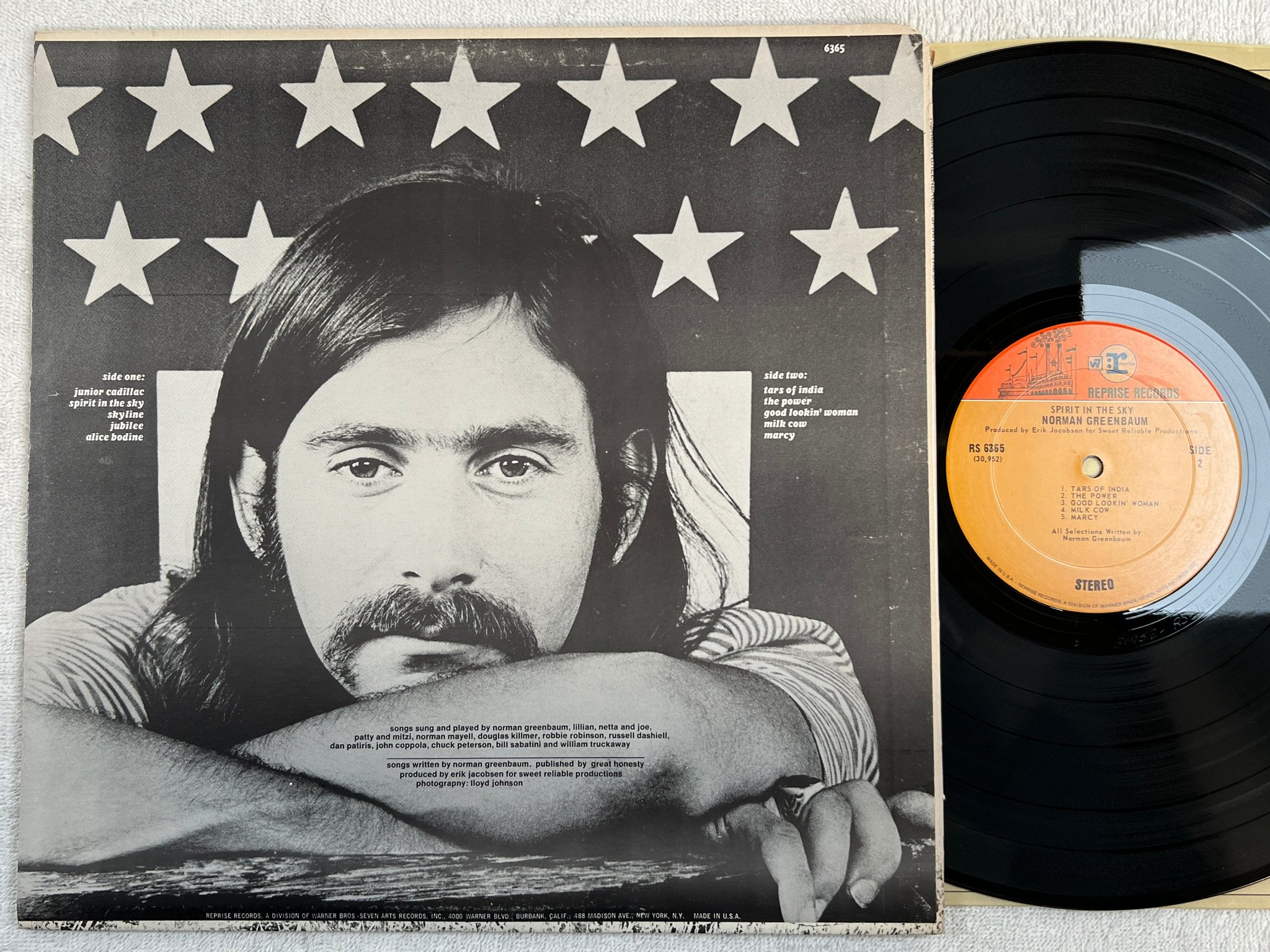 Omslagsbild för skivan NORMAN GREENBAUM spirit in the sky LP US REPRISE RS 6365