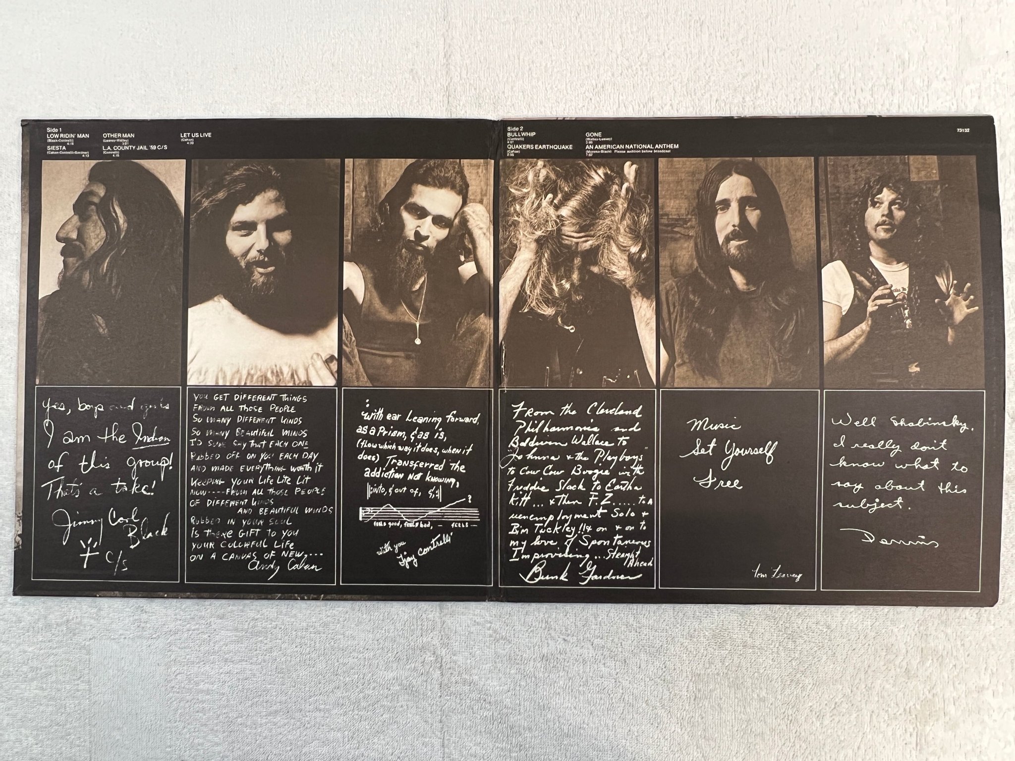 Omslagsbild för skivan GERONIMO BLACK s/t LP -72 US UNI 73132