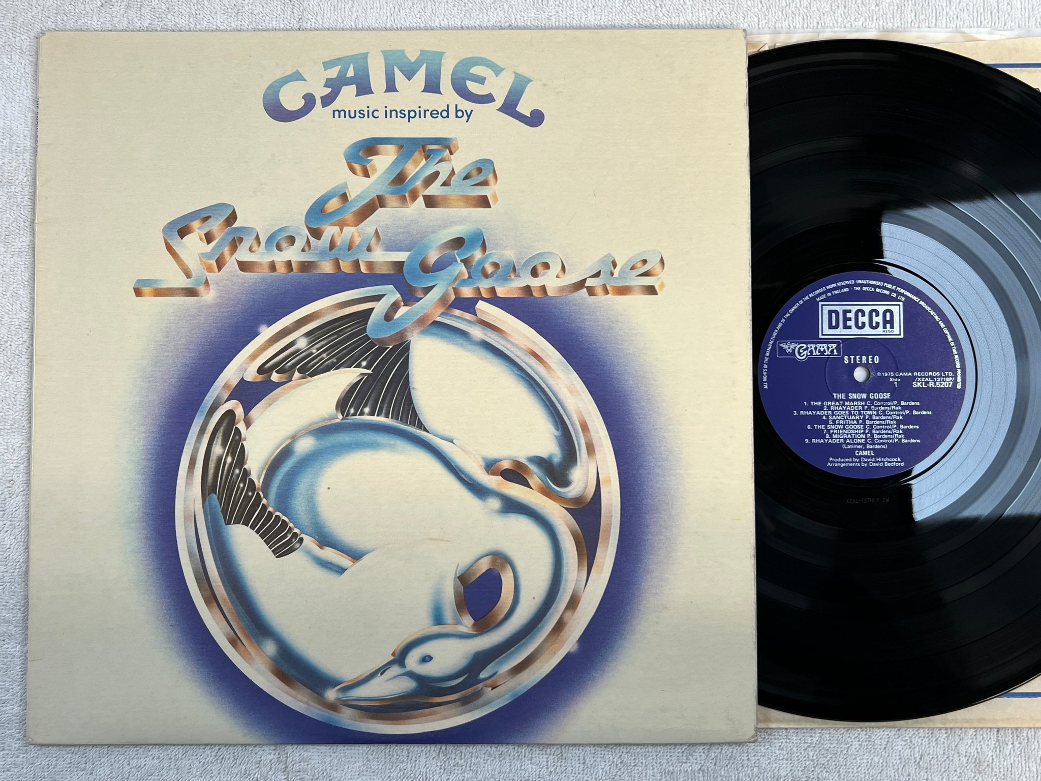 Omslagsbild för skivan CAMEL the snow goose LP -75 UK DECCA SKL-R 5207