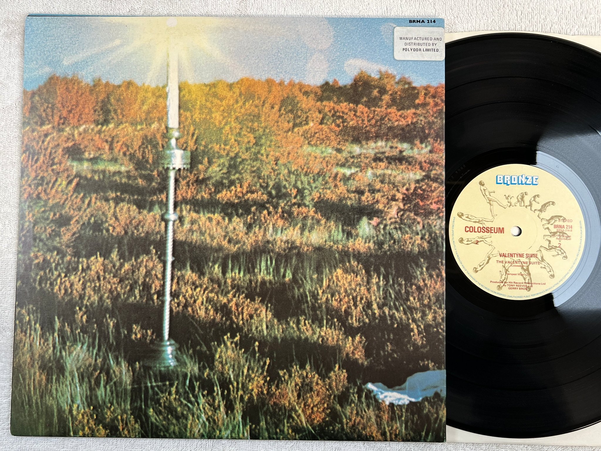Omslagsbild för skivan COLOSSEUM valentyne suite LP UK BRONZE BRNA 214 "elegy" Superb Album