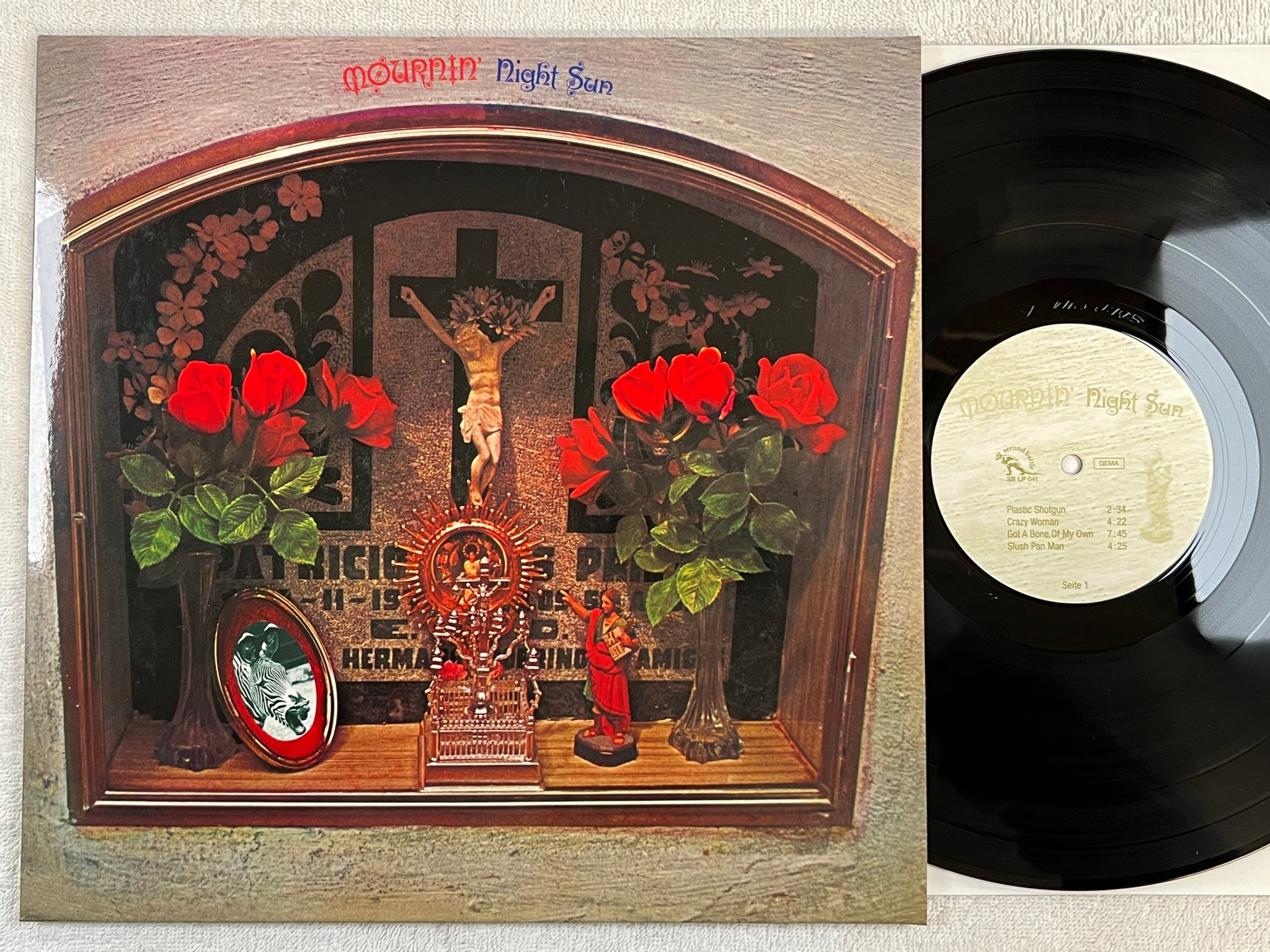 Omslagsbild för skivan NIGHT SUN mournin' LP re -72/2001 Ger SECOND BATTLE SB LP 041 kraut masterpiece 