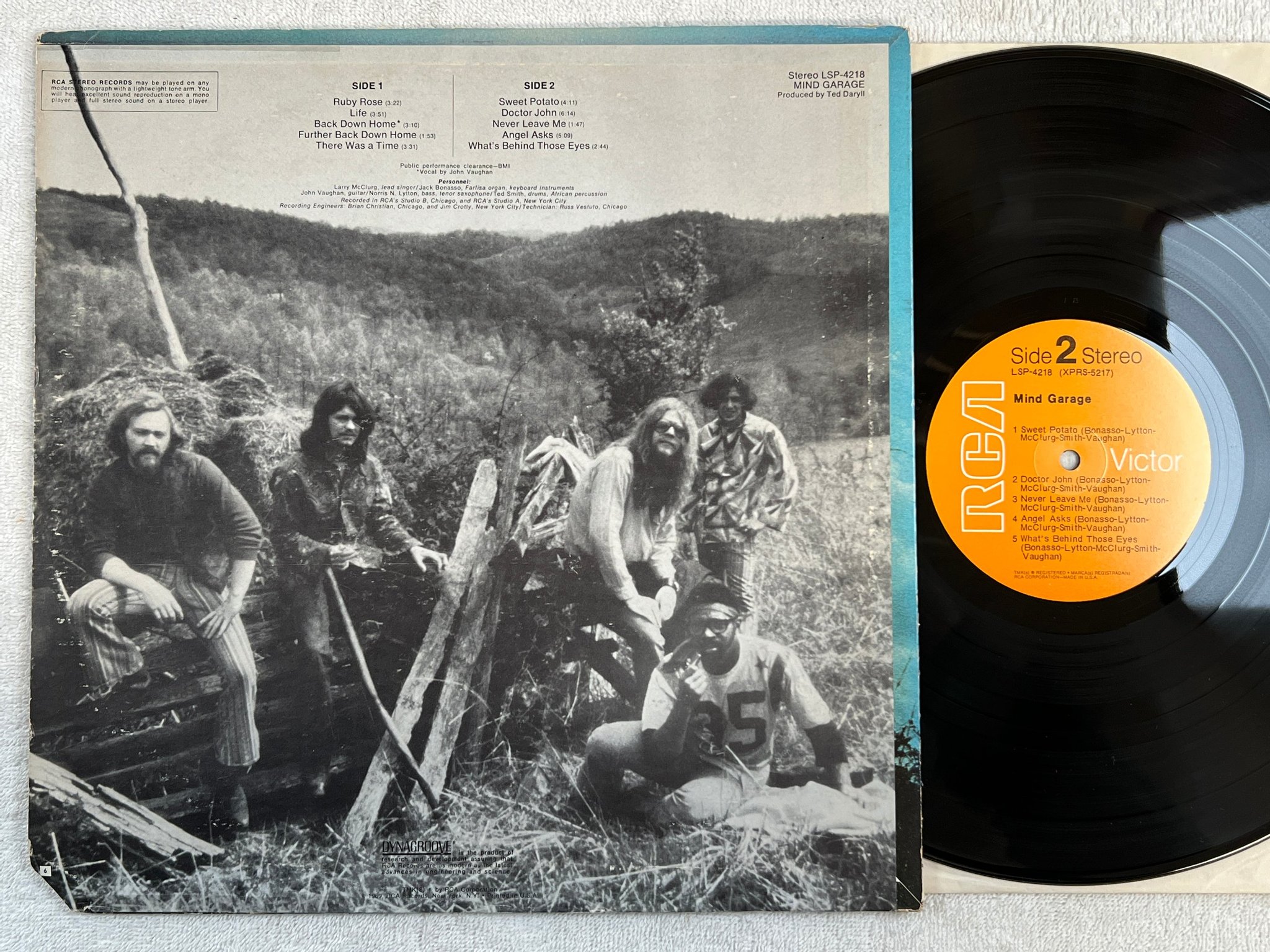 Omslagsbild för skivan MIND GARAGE s/t LP -69 US RCA LSP-4218 prog / psych