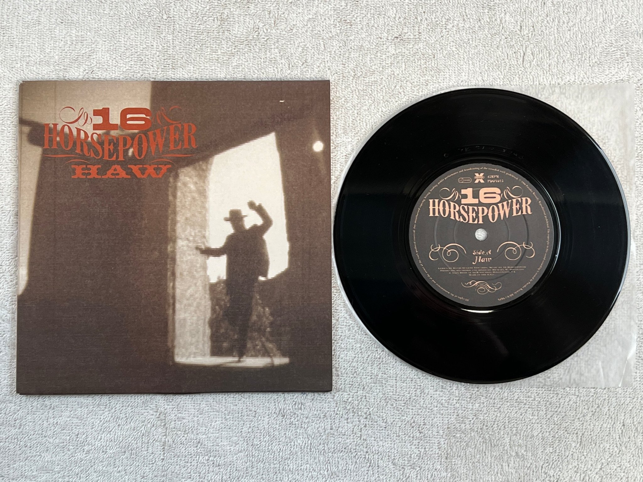 Omslagsbild för skivan 16 HORSEPOWER haw 7"single -96 PARADOX PDOX015 