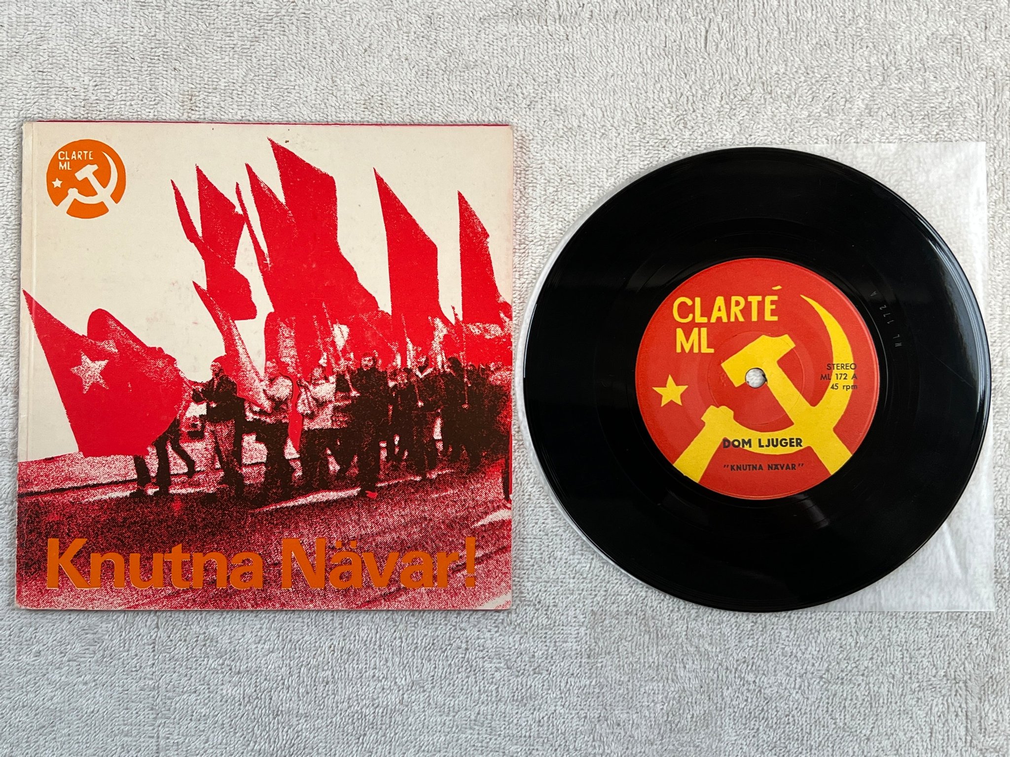 Omslagsbild för skivan KNUTNA NÄVAR Dom Ljuger 7"single -72 Swe ML 172 ** ovanlig **