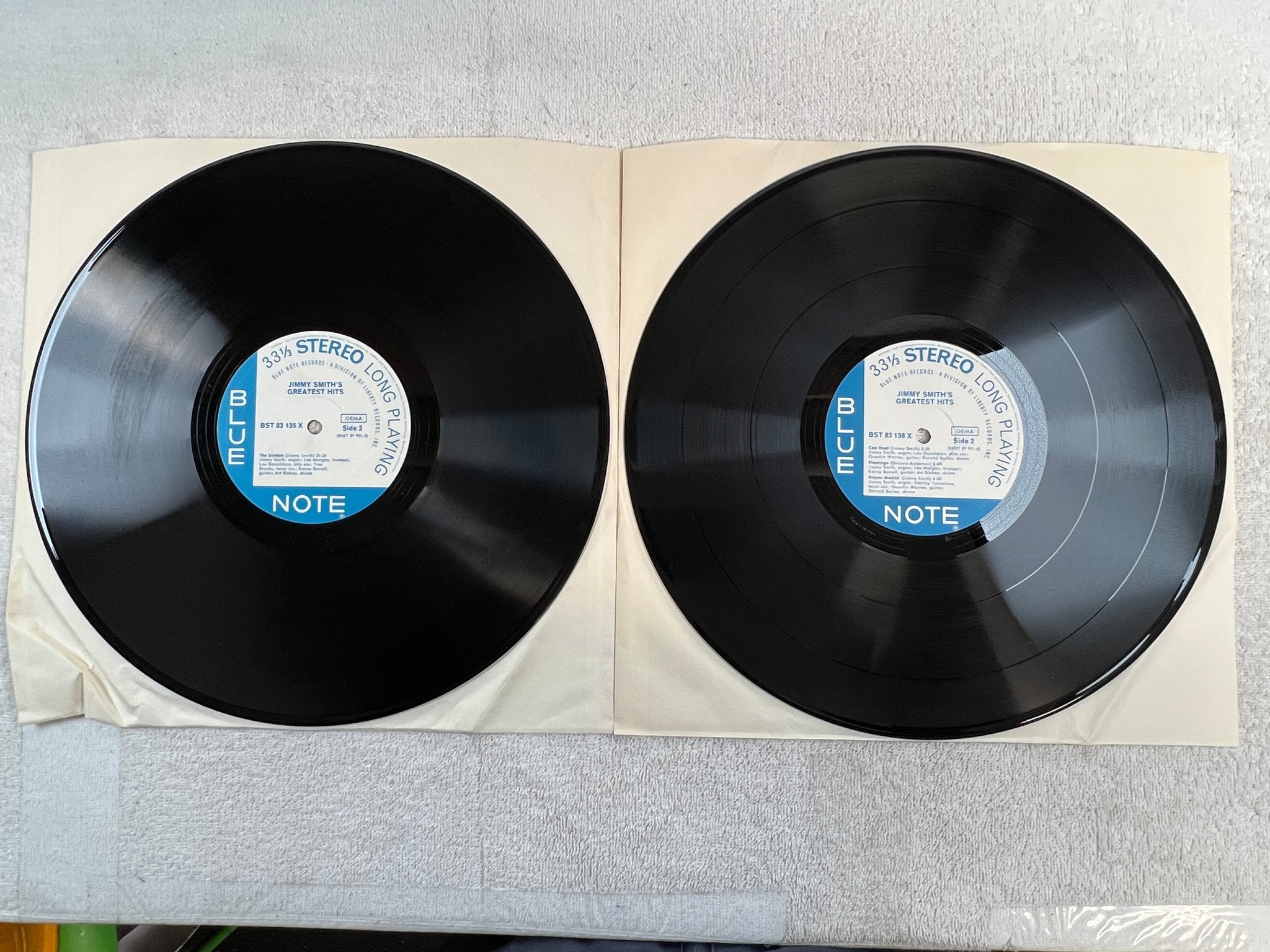 Omslagsbild för skivan JIMMY SMITH greatest hits 2xLP Ger BLUE NOTE BST 83 135 X