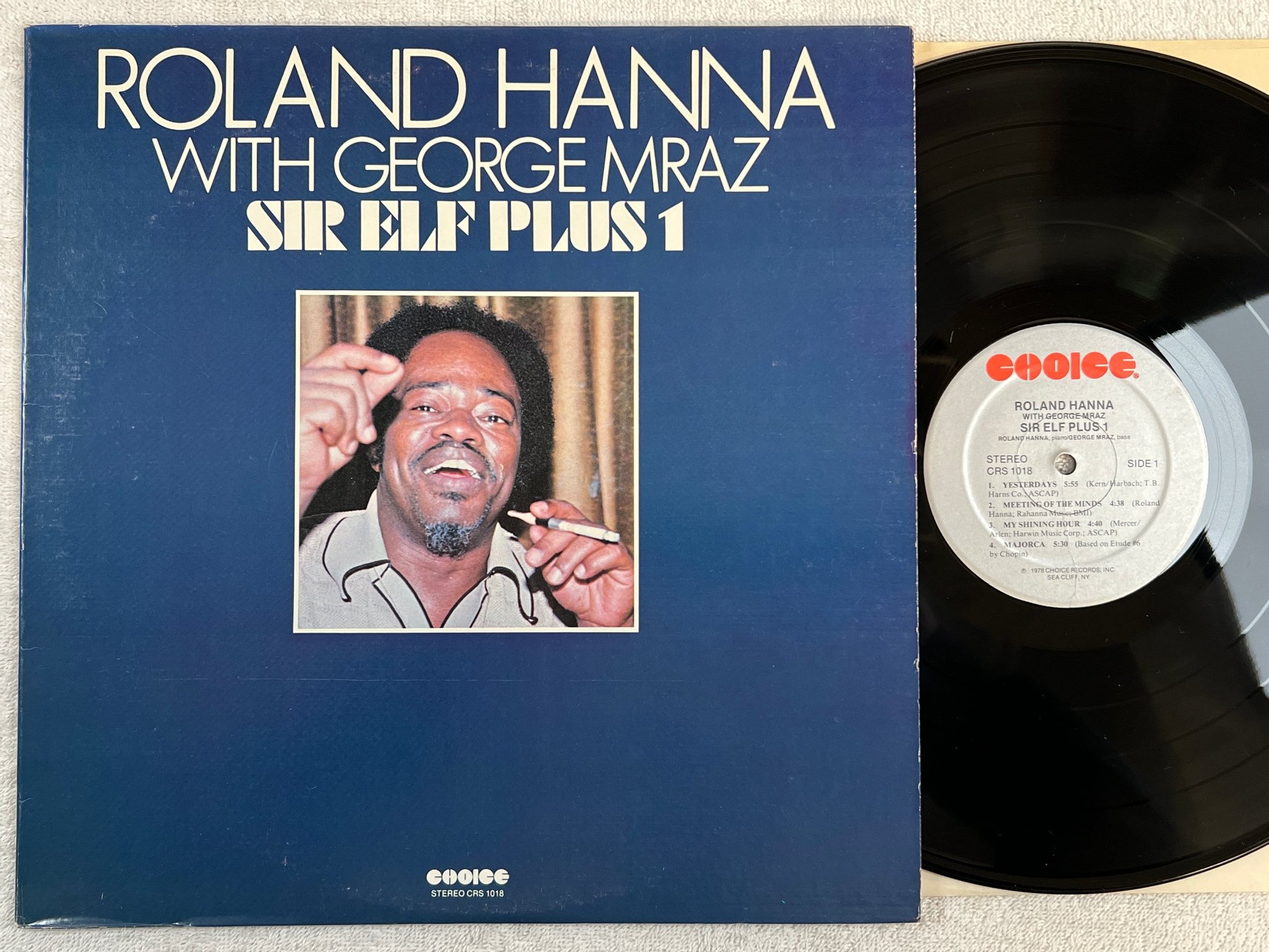 Omslagsbild för skivan ROLAND HANNA sir elf plus 1 LP -78 US CHOICE CRS 1018