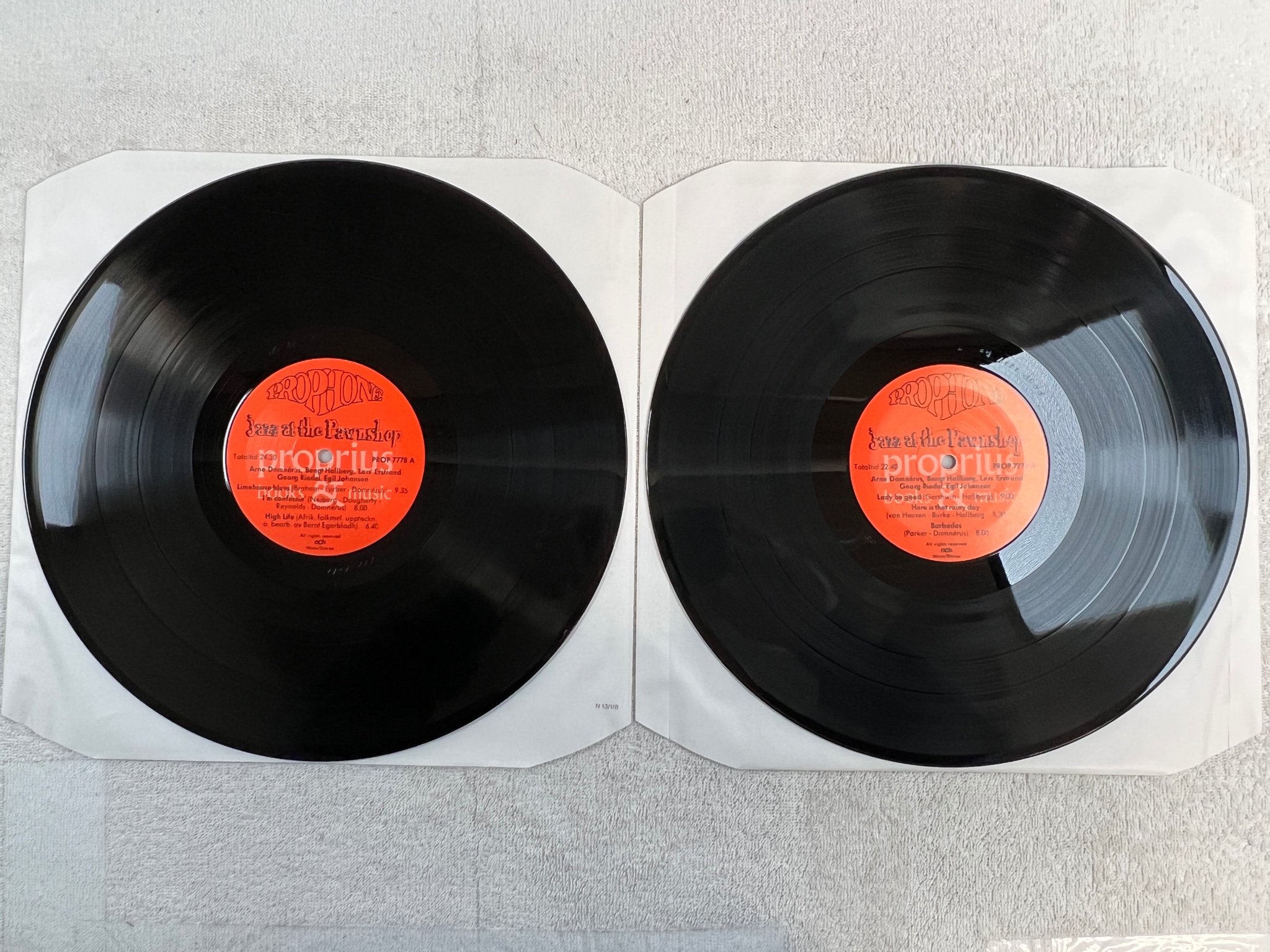 Omslagsbild för skivan ARNE DOMNERUS jazz at the pawnshop 2xLP PROP 7779 audiophile classic