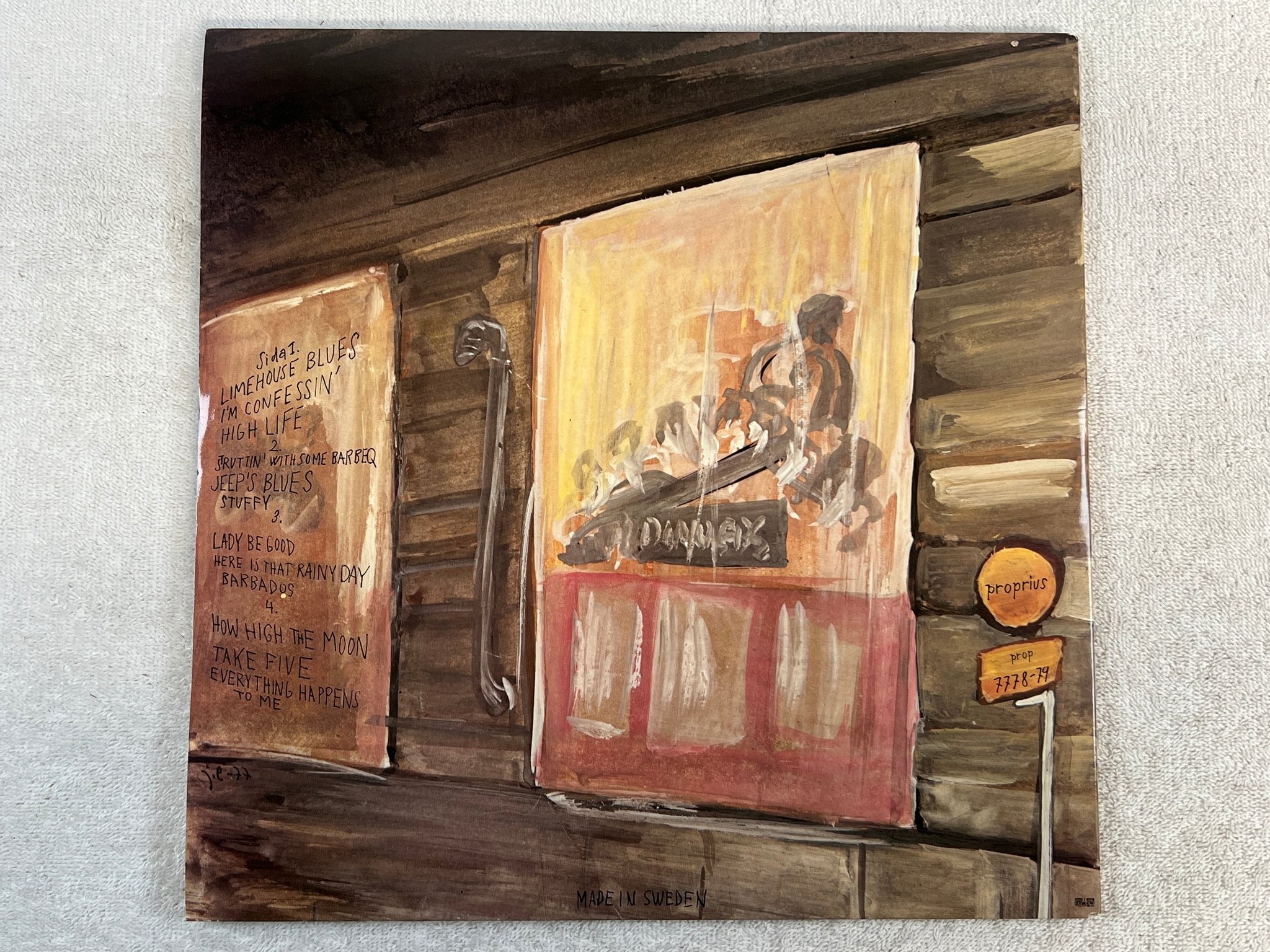 Omslagsbild för skivan ARNE DOMNERUS jazz at the pawnshop 2xLP PROP 7779 audiophile classic