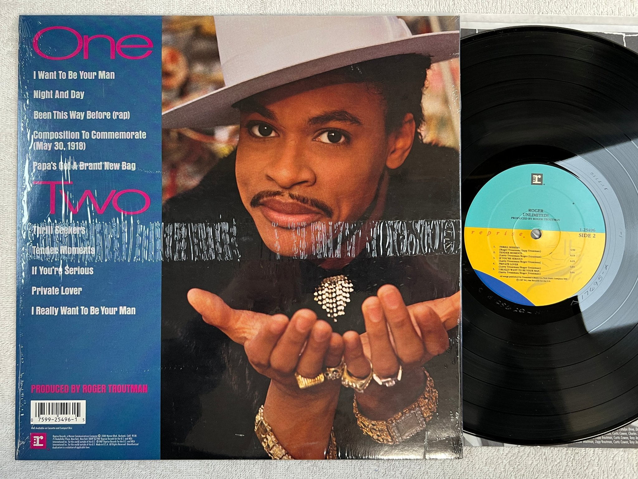 Omslagsbild för skivan ROGER unlimited! LP -87 US REPRISE 1-25496