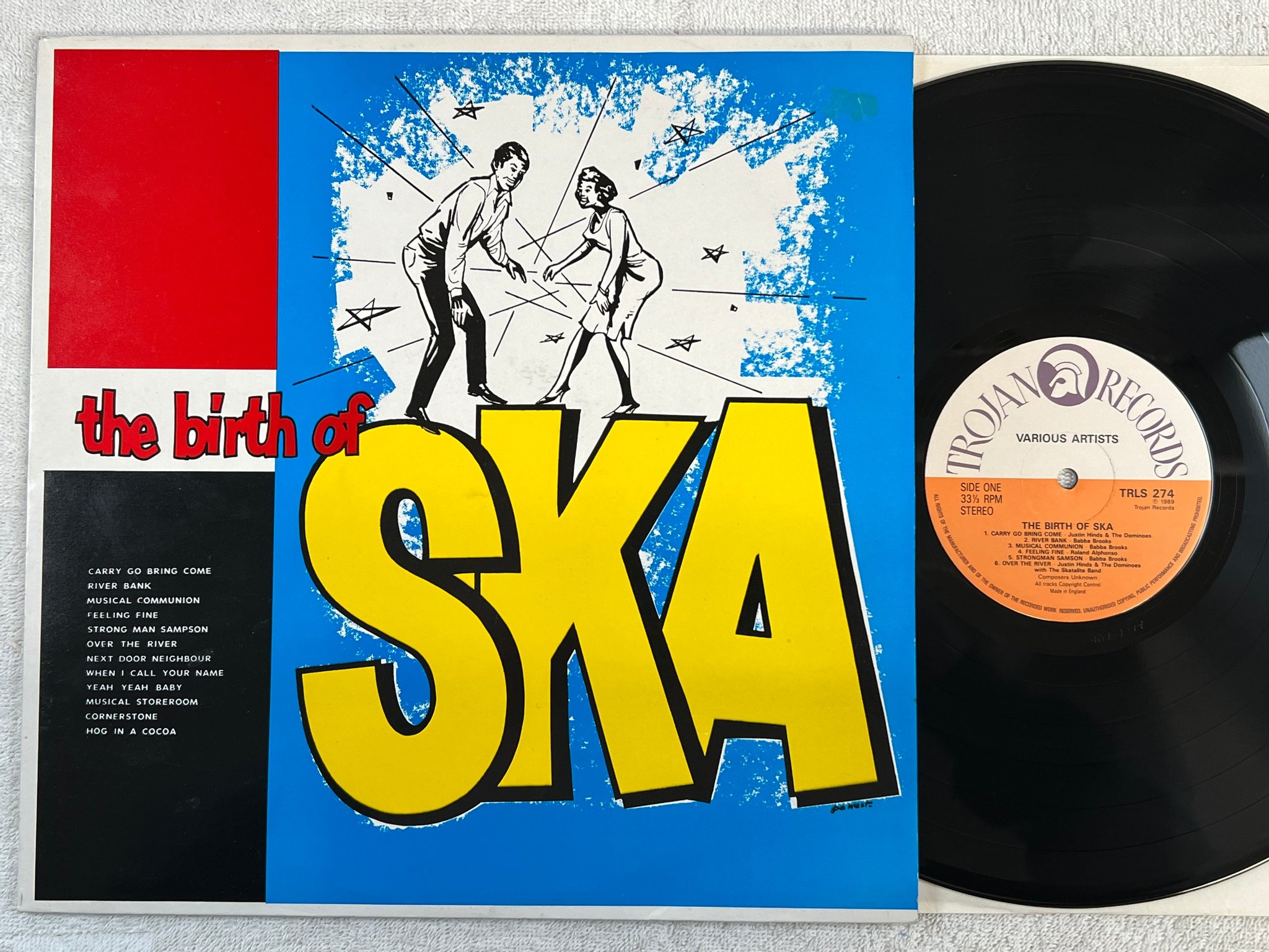 Omslagsbild för skivan VARIOUS the birth of ska LP -89 UK TROJAN TRLS 274