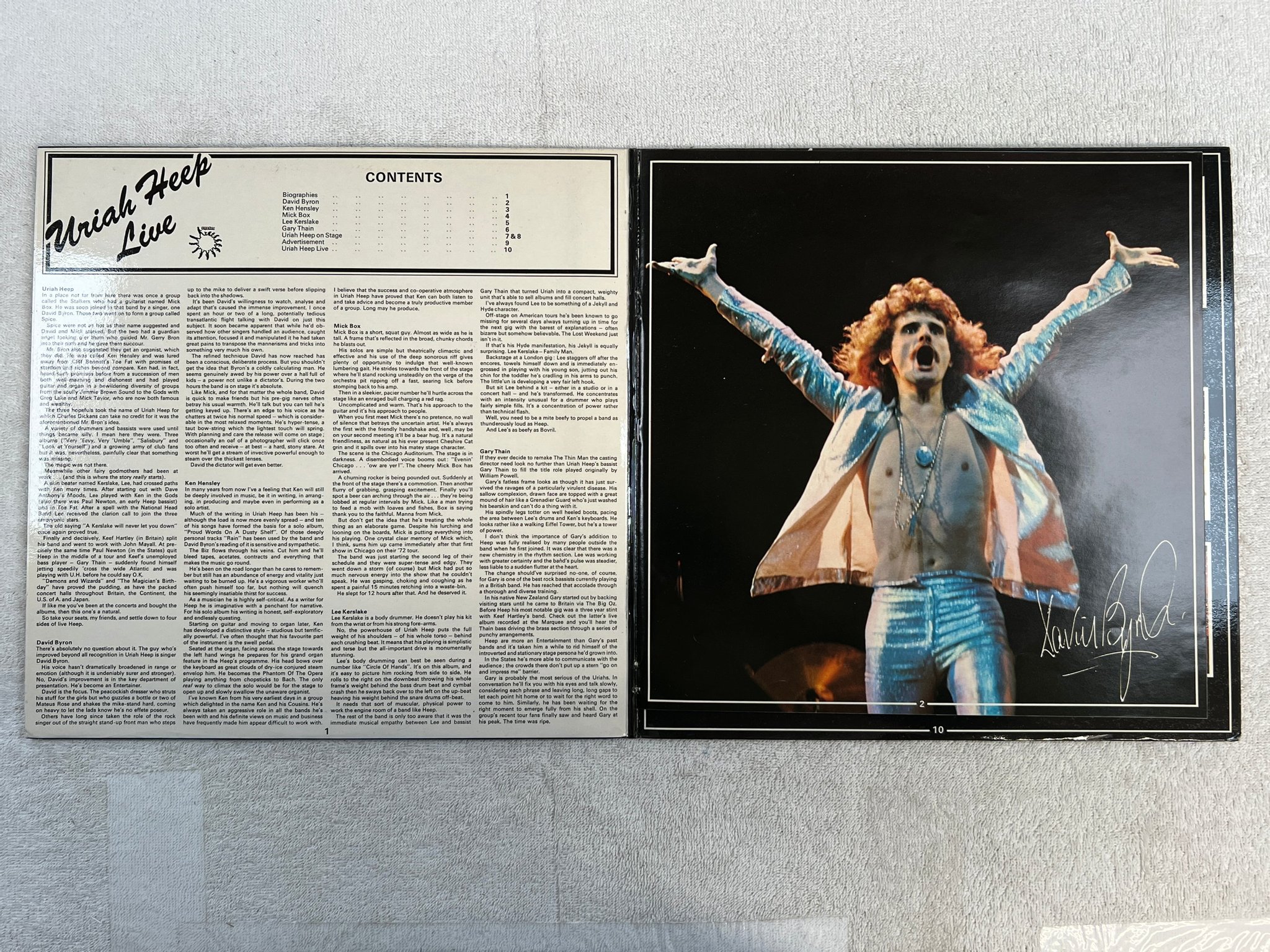 Omslagsbild för skivan URIAH HEEP live 2xLP UK BRONZE BRON 302