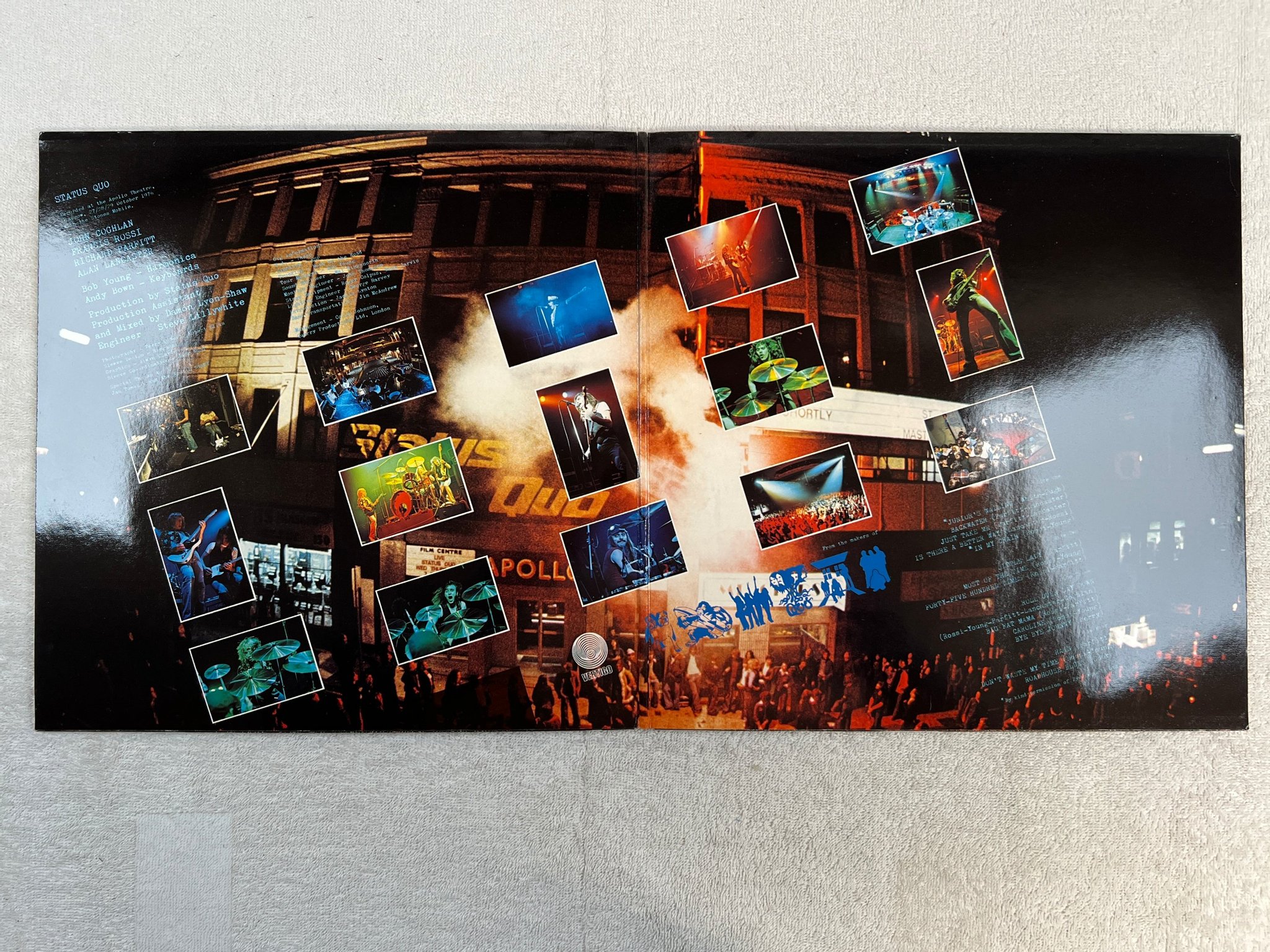 Omslagsbild för skivan STATUS QUO live 2xLP Hol VERTIGO 9286728