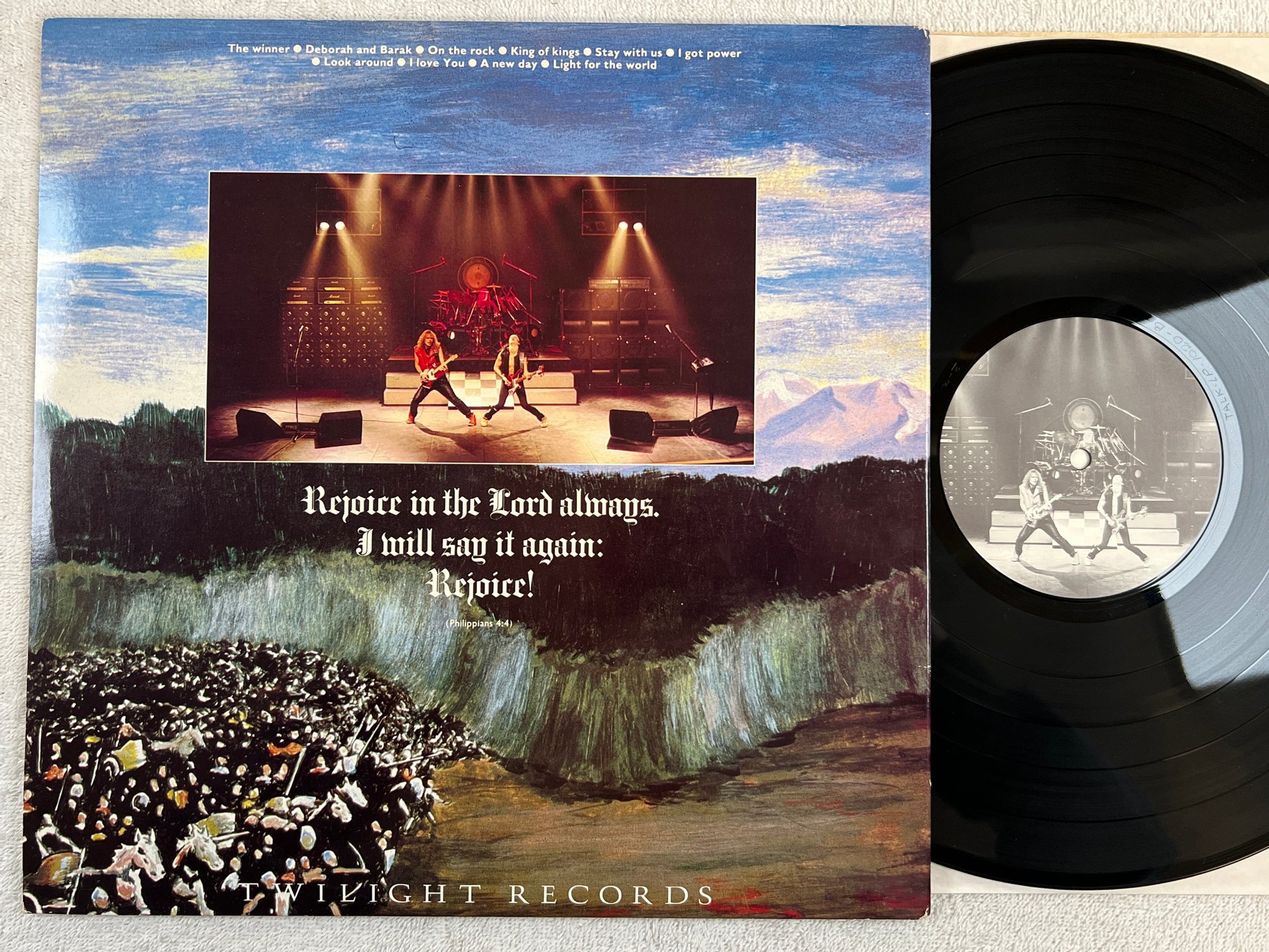 Omslagsbild för skivan LEVITICUS the strongest power LP -85 Swe TWILIGHT TRLP 851 swedish metal