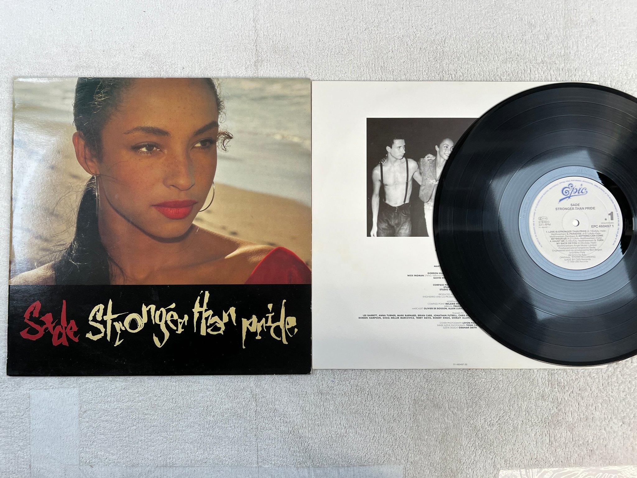 Omslagsbild för skivan SADE stronger than pride LP -88 Hol EPIC EPC 460497 1