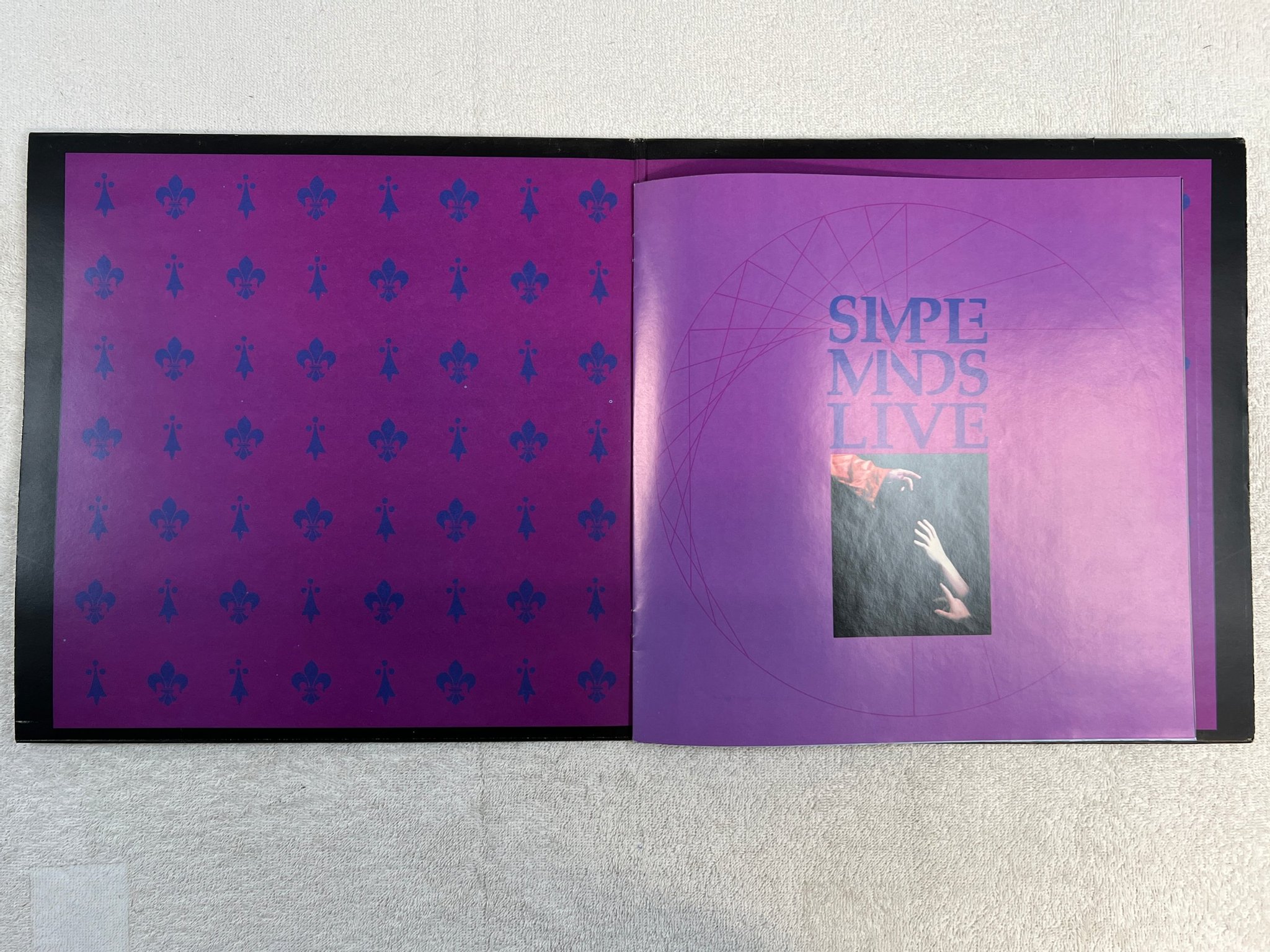 Omslagsbild för skivan SIMPLE MINDS in the city of light  ( live ) 2xLP -87 EMI 303069