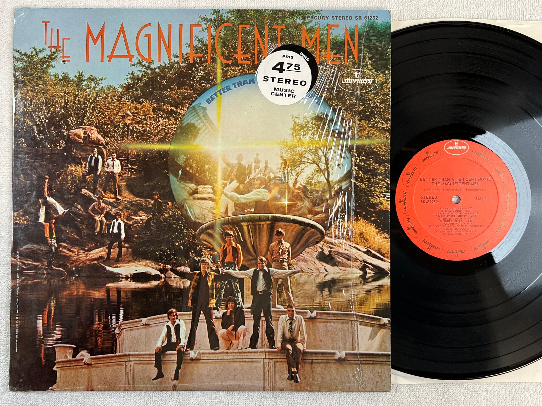 Omslagsbild för skivan THE MAGNIFICENT MEN better than a ten cent movie LP -70 US MERCURY SR 61252