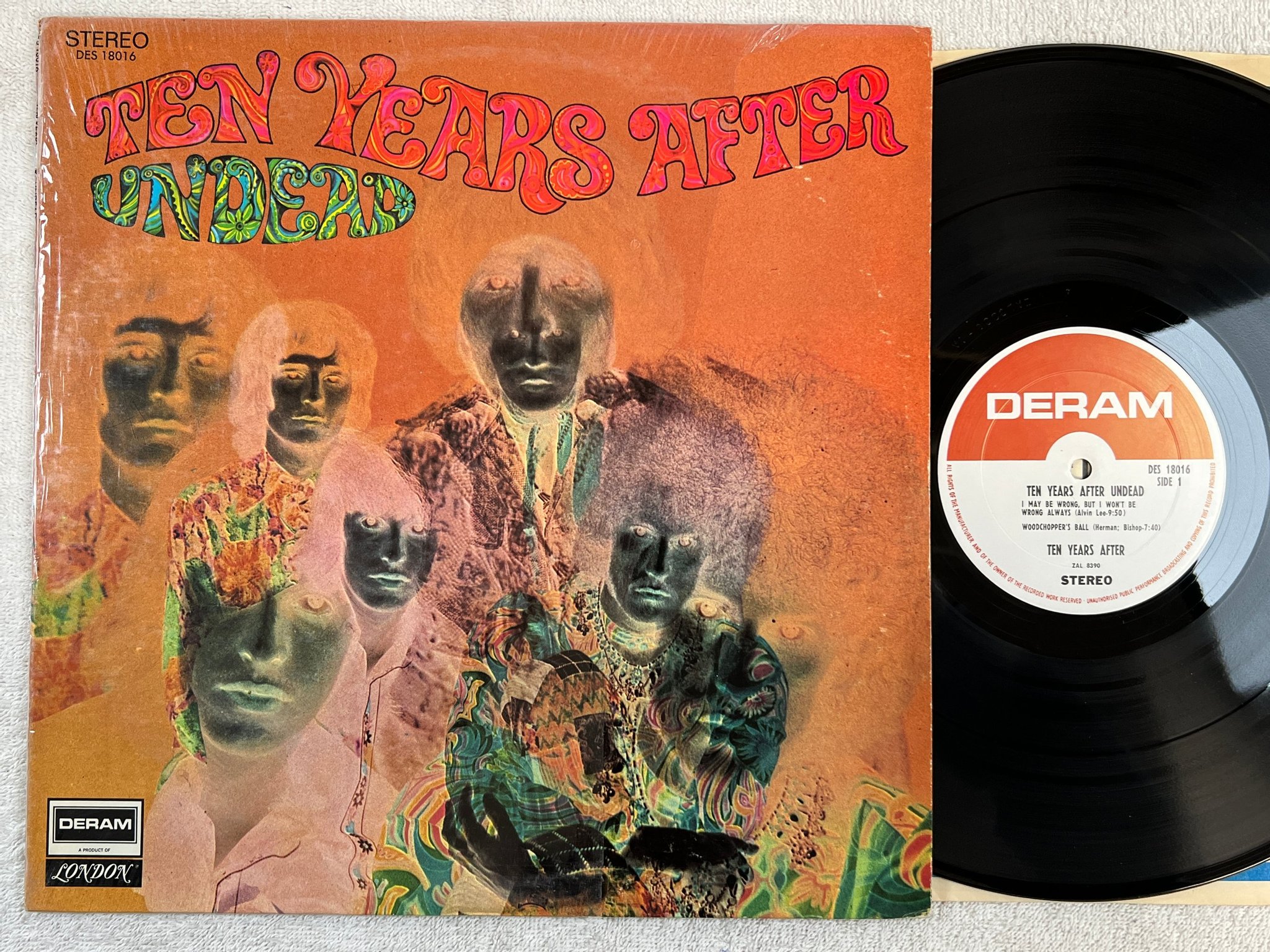 Omslagsbild för skivan TEN YEARS AFTER undead LP -68 US DERAM DES 18016