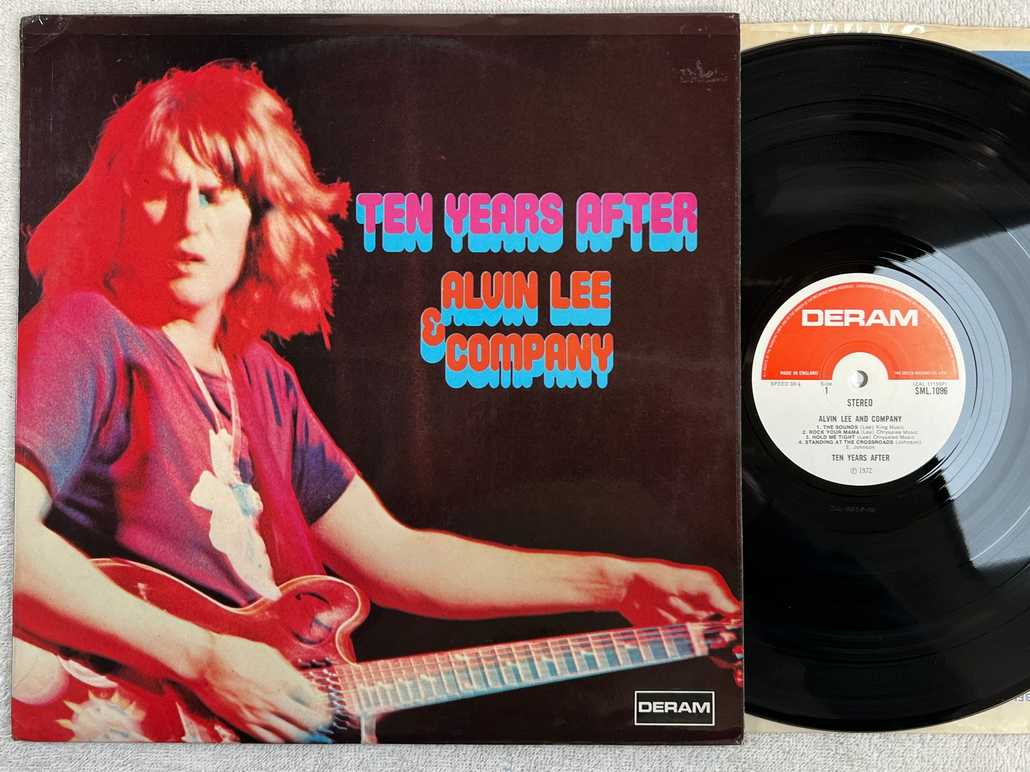 Omslagsbild för skivan TEN YEARS AFTER Alvin Lee & company LP UK DERAM SML 1096