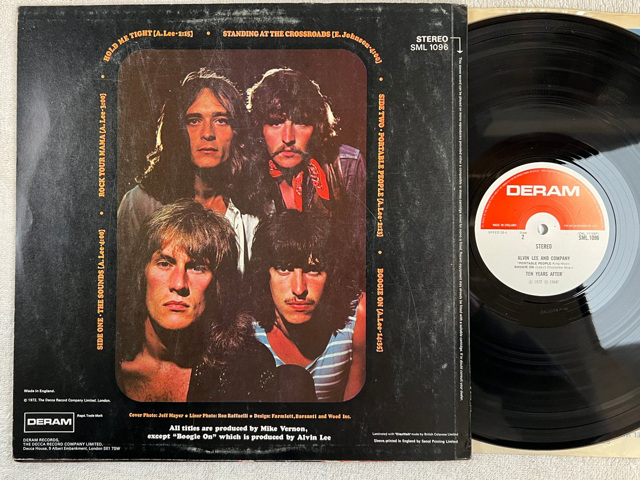 Omslagsbild för skivan TEN YEARS AFTER Alvin Lee & company LP UK DERAM SML 1096