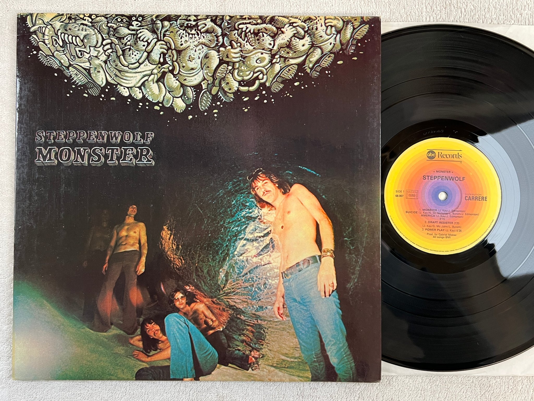 Omslagsbild för skivan STEPPENWOLF monster LP re Fra ABC 68067