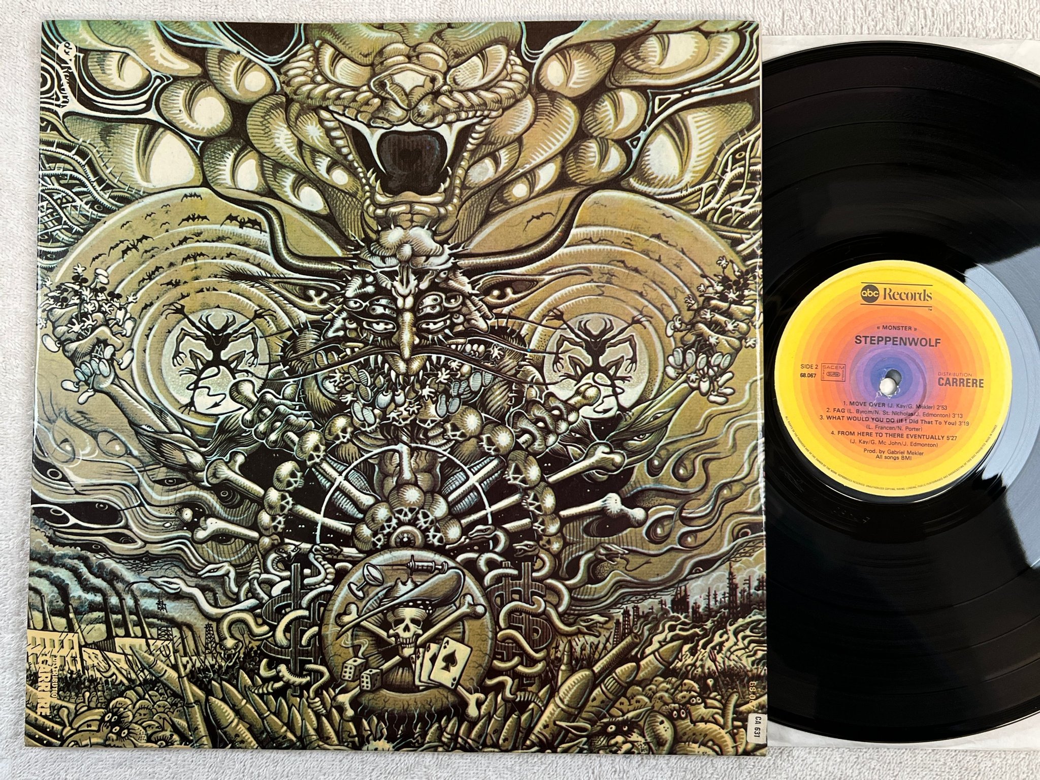 Omslagsbild för skivan STEPPENWOLF monster LP re Fra ABC 68067