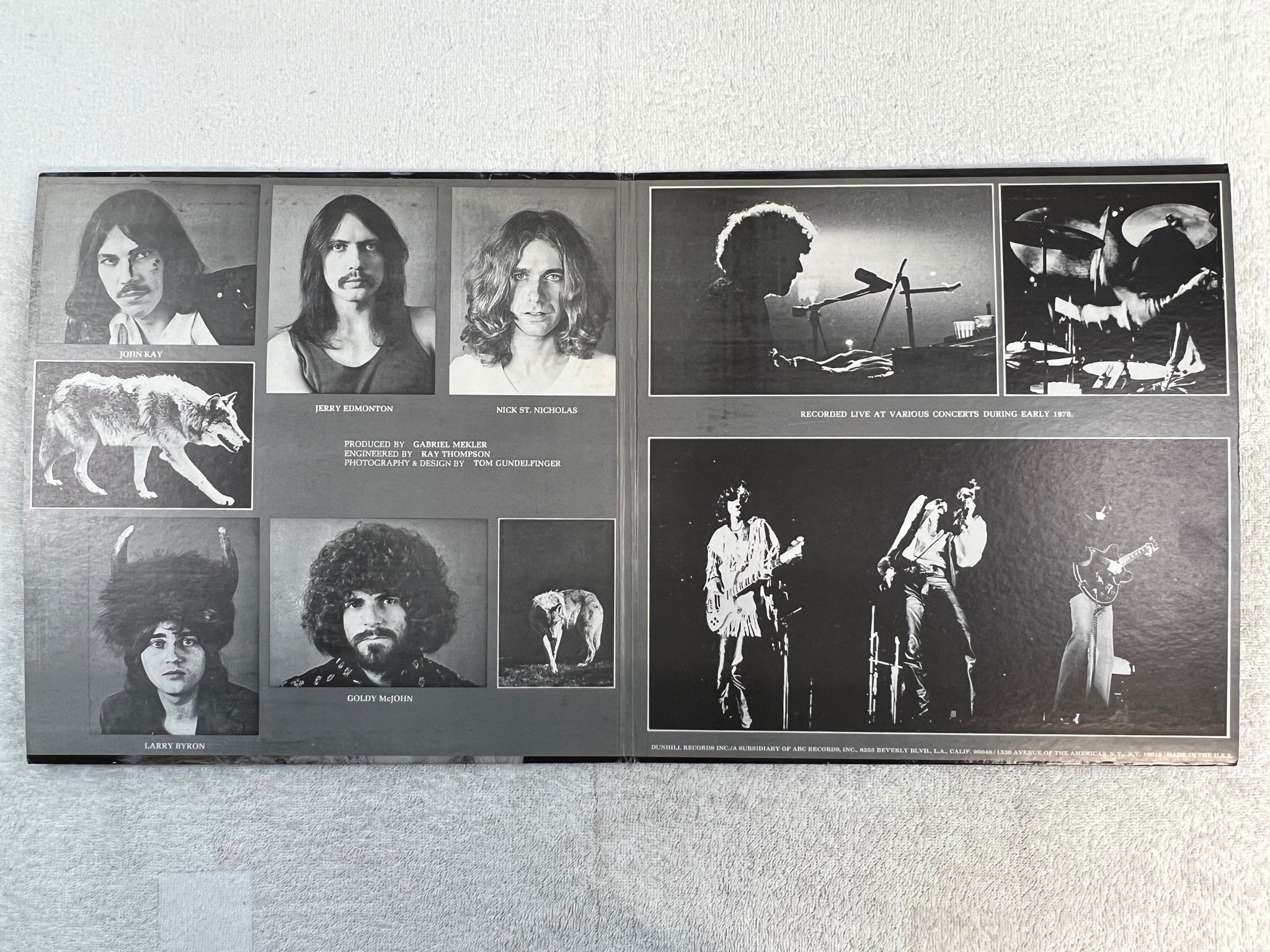 Omslagsbild för skivan STEPPENWOLF live 2xLP US DUNHILL / ABC DSD 50075 