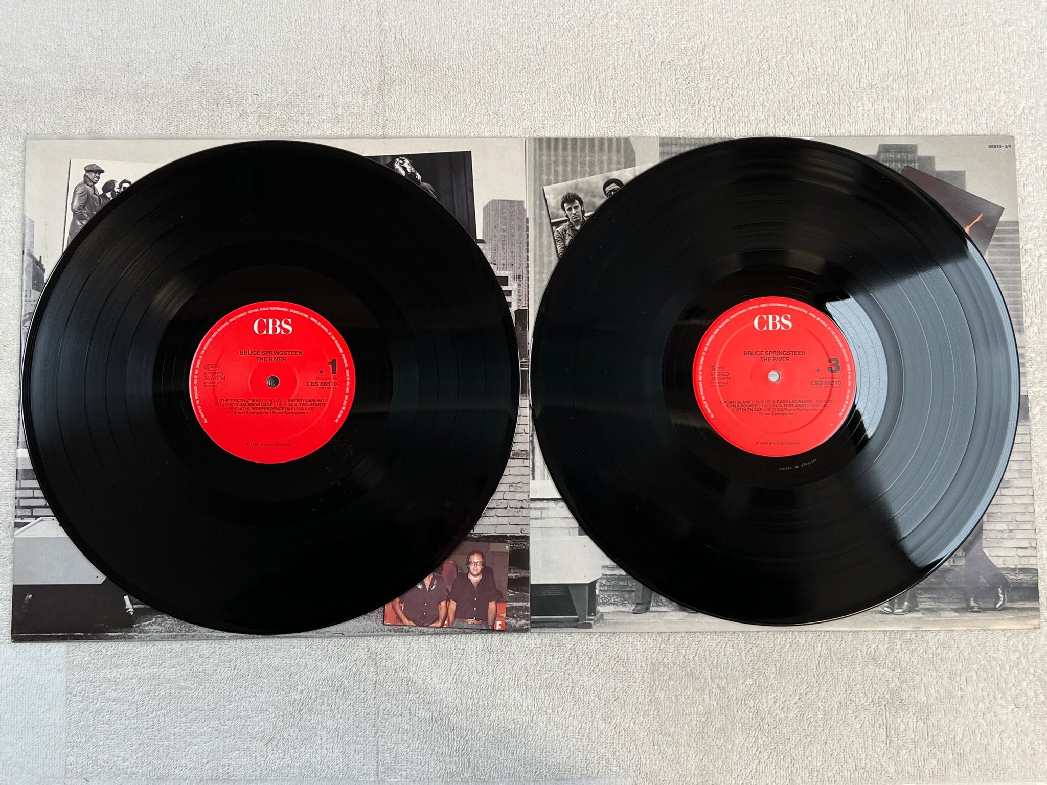 Omslagsbild för skivan BRUCE SPRINGSTEEN the river 2xLP re Hol CBS 88510