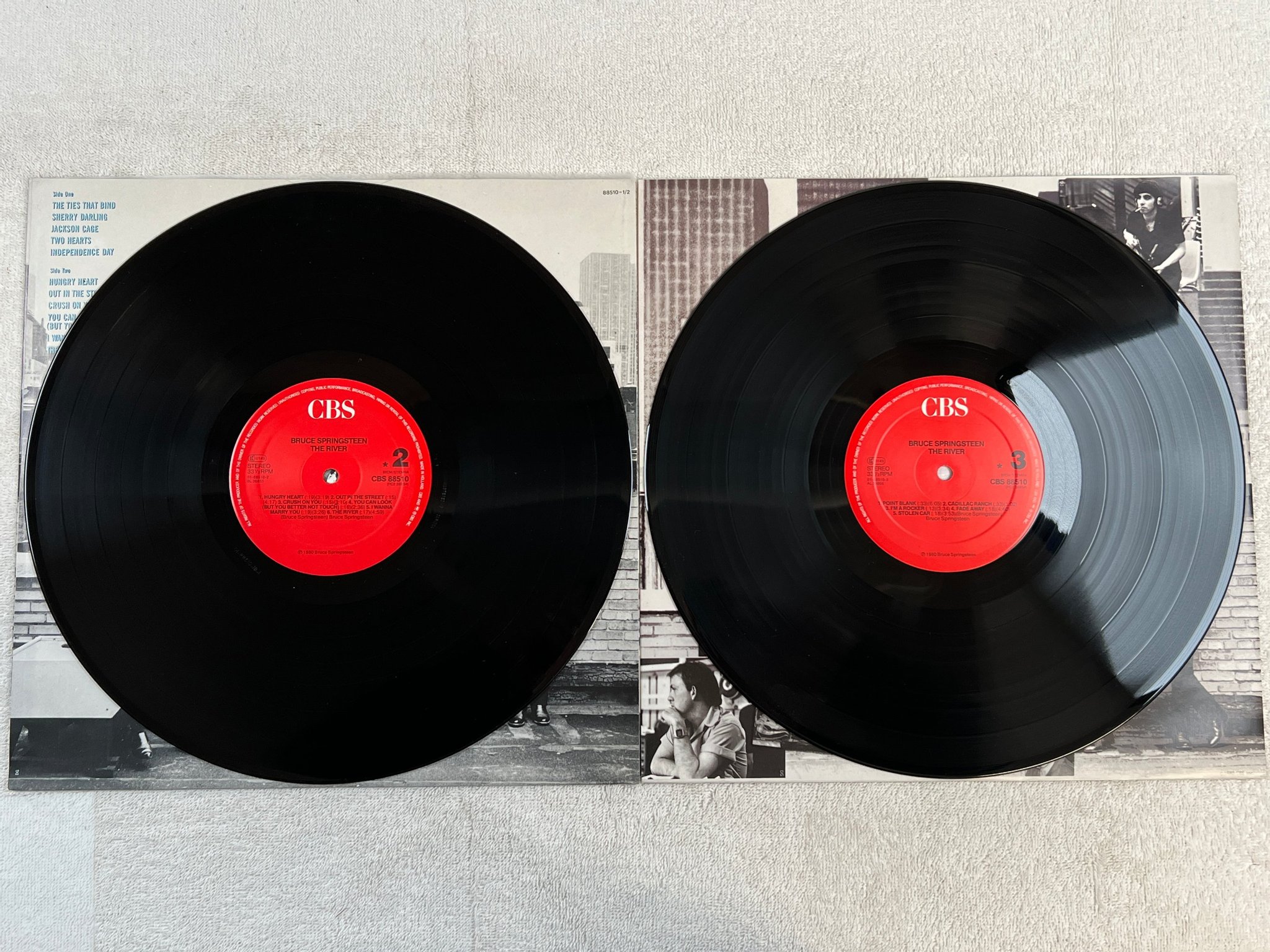 Omslagsbild för skivan BRUCE SPRINGSTEEN the river 2xLP re Hol CBS 88510