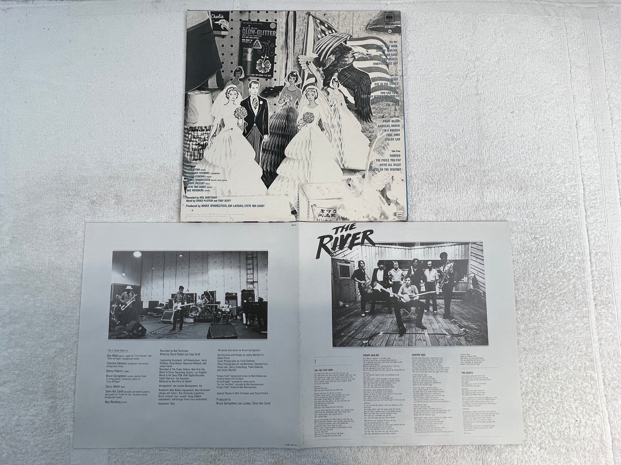 Omslagsbild för skivan BRUCE SPRINGSTEEN the river 2xLP re Hol CBS 88510