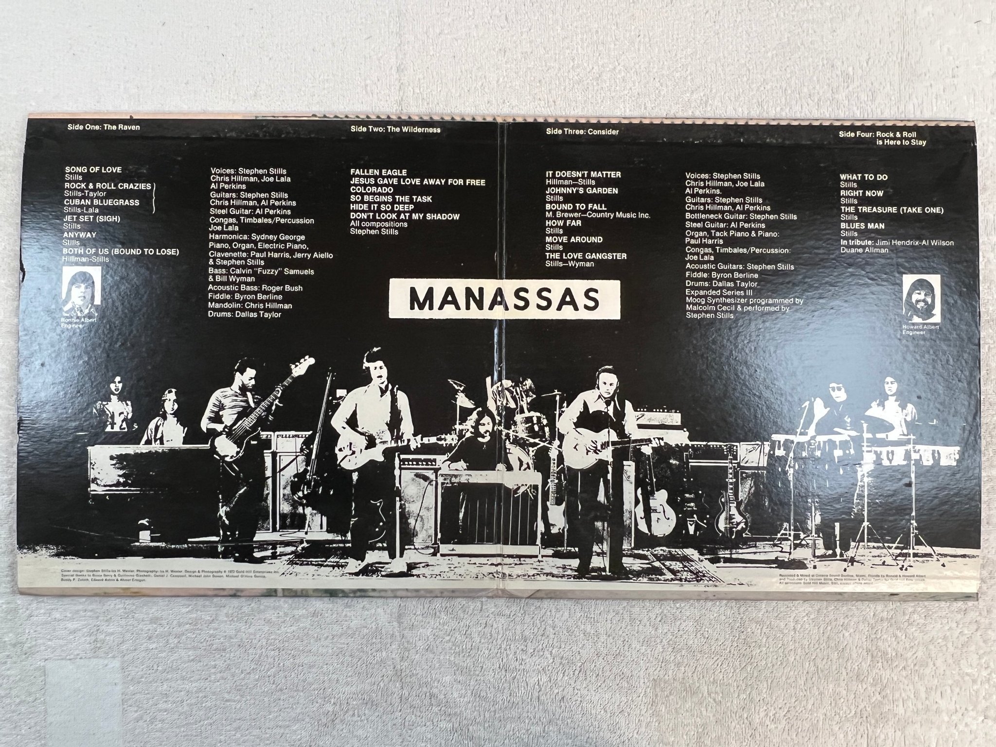 Omslagsbild för skivan STEPHEN STILLS MANASSAS the raven 2xLP -72 US ATLANTIC SD 2-903