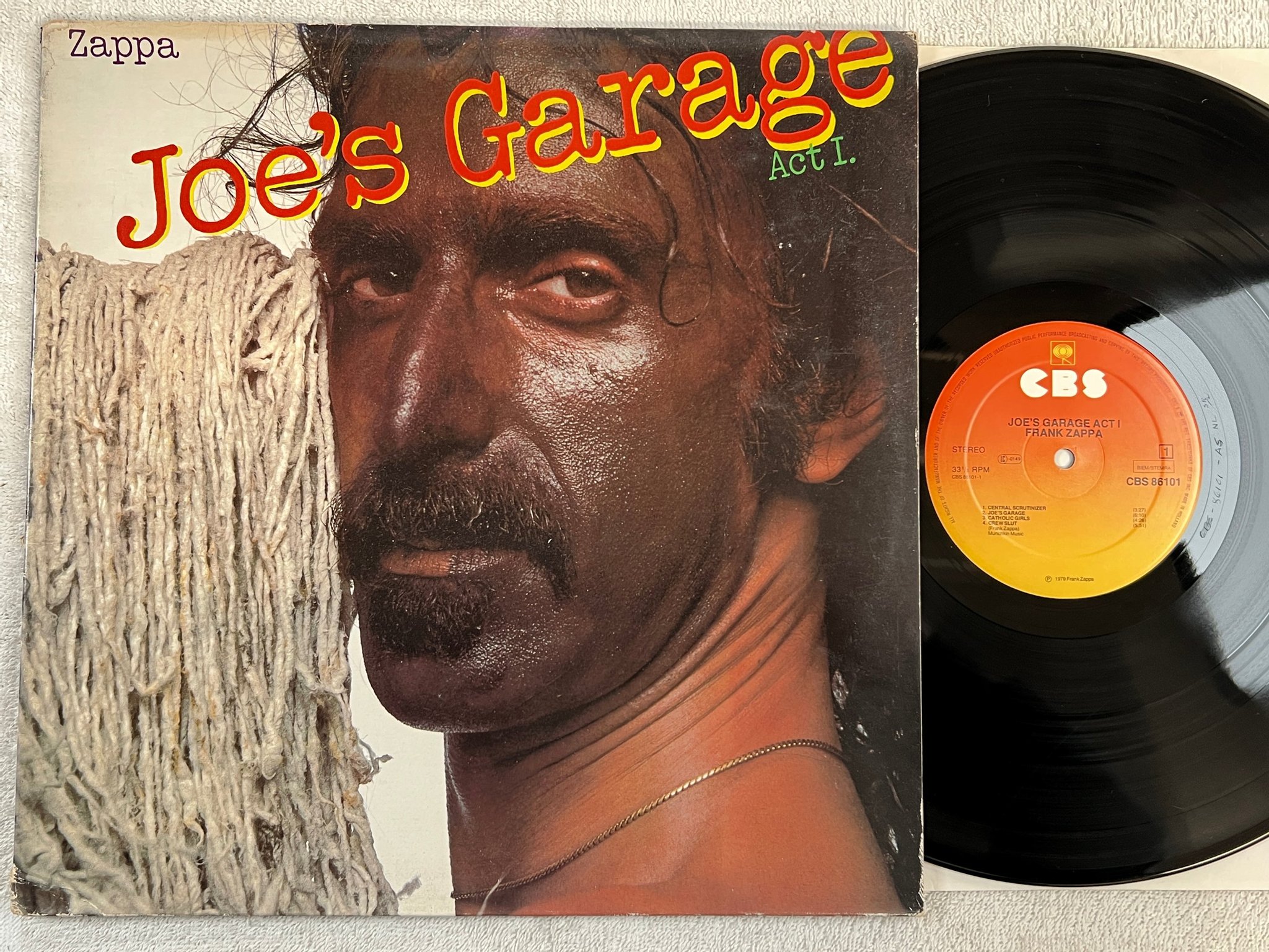 Omslagsbild för skivan FRANK ZAPPA act I LP -79 Hol CBS 86101